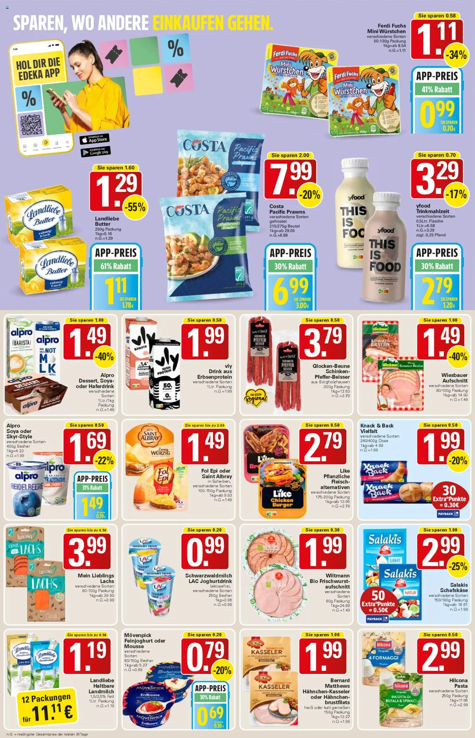 WEZ Prospekt 	 – gültig ab 27.04.2026 | Seite: 10 | Produkte: Haferdrink, Alpro, Salakis, Fleisch