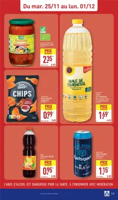 Aldi - Prévisualisation de Aldi - Catalogue de la semaine 48 valide à partir de 25.11.2025 | Page: 37 | Produits: Bière blonde, Huile, Thé, Chips