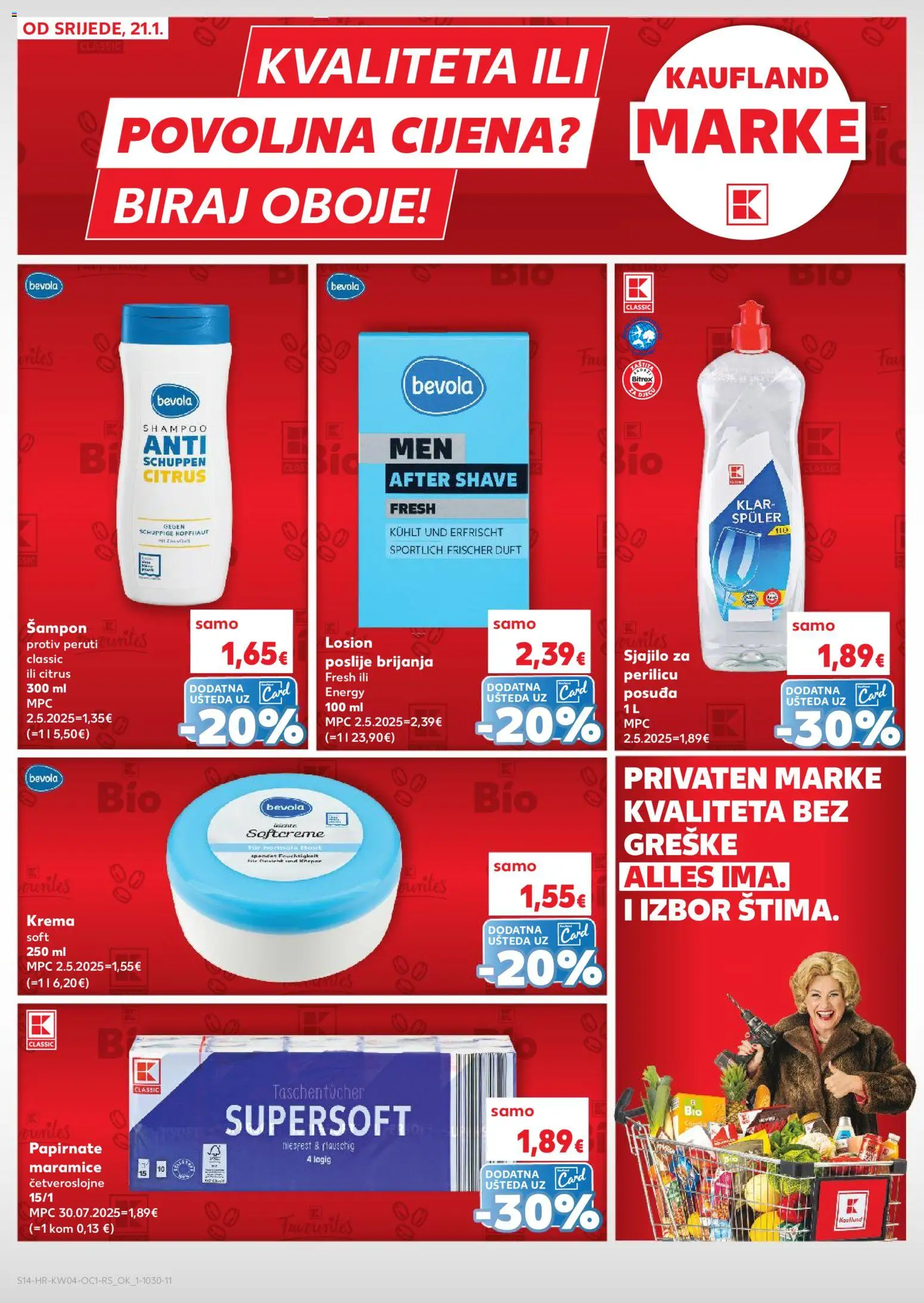 Kaufland katalog | vrijedi od 21.01.2026 | Stranica: 14 | Proizvodi: Šampon, Krema