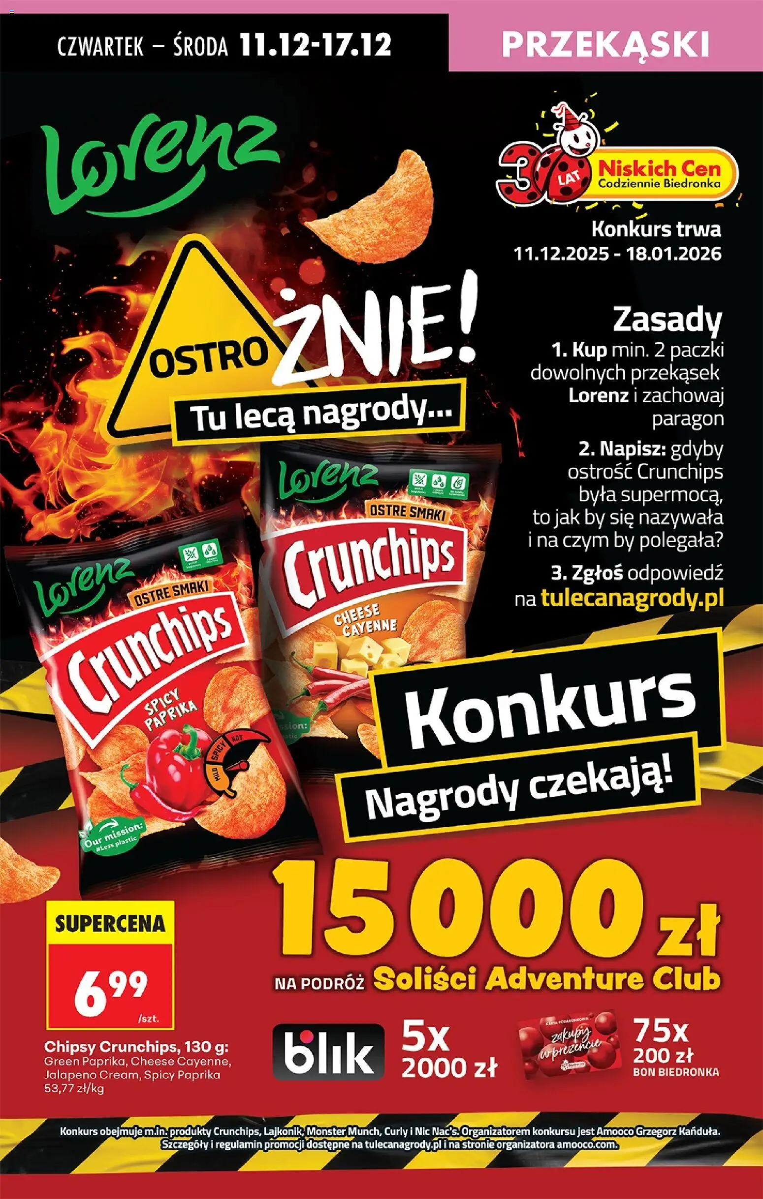Biedronka gazetka - Oferta w tym tygodniu od 11.12.2025 | Strona: 65 | Produkty: Karta, Chipsy, Pączki