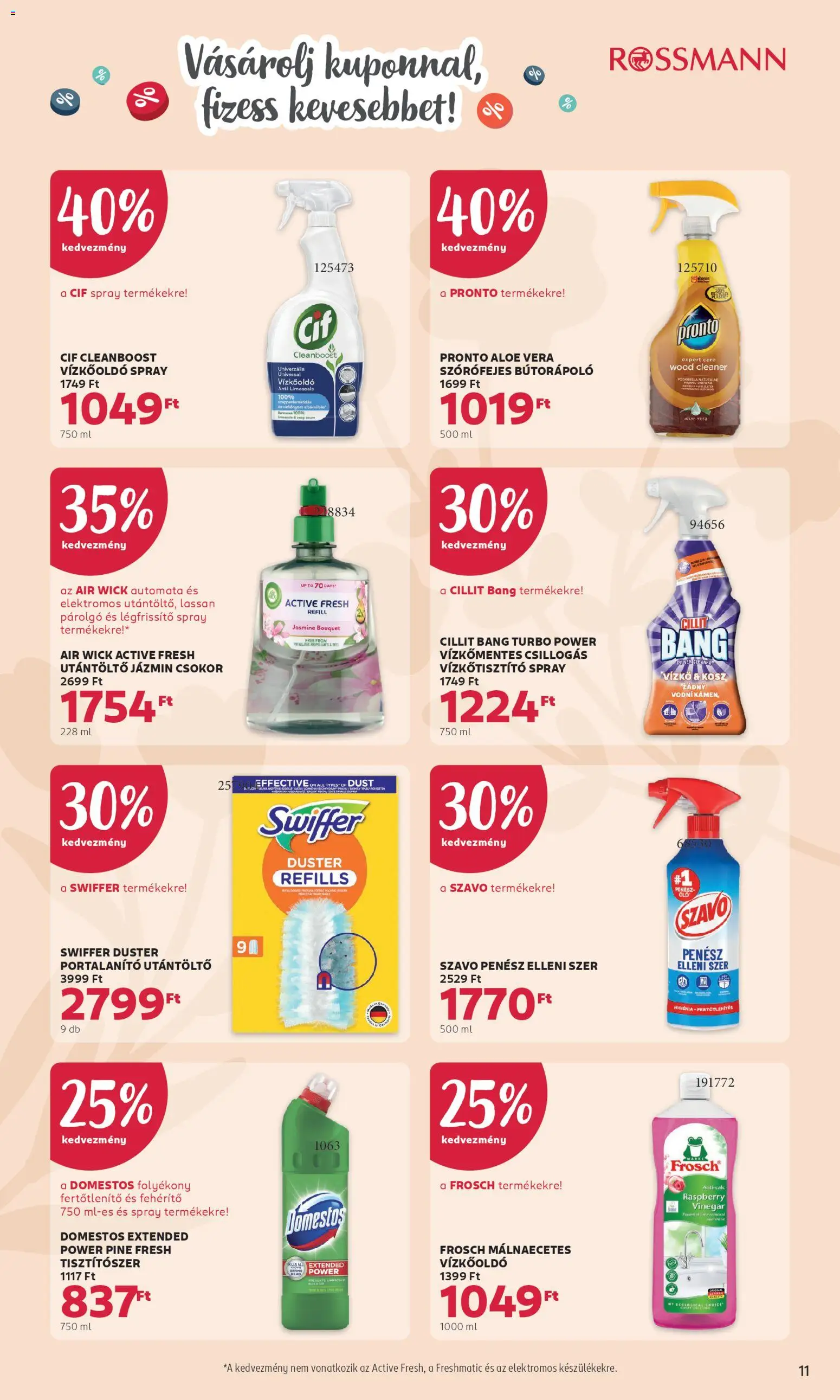Rossmann akciós ujság - amely érvényes a következő dátumtól: 13.04.2026 | Oldal: 11