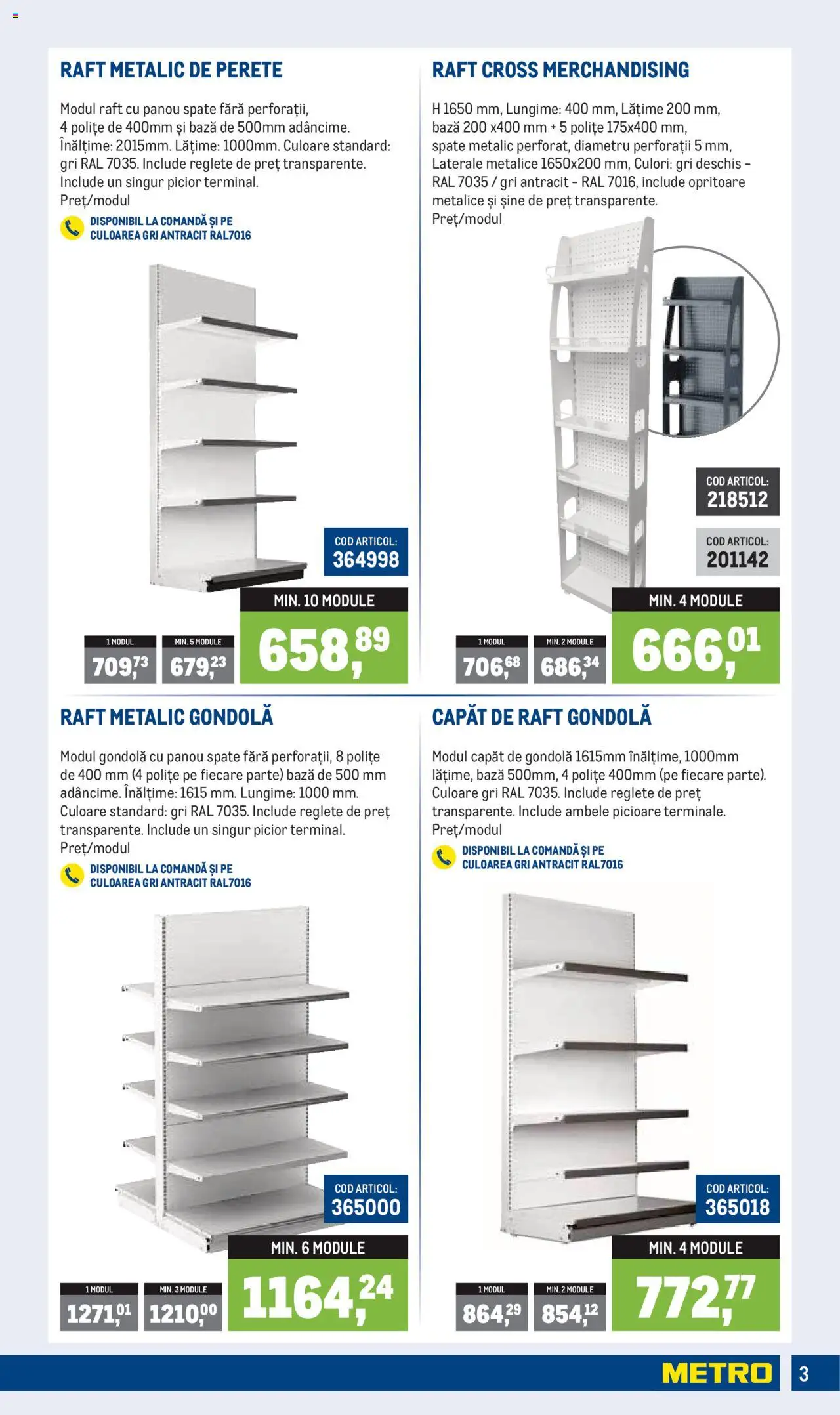 Catalog Metro – valabil de la 01.07.2025 | Pagină: 3 | Produse: Raft