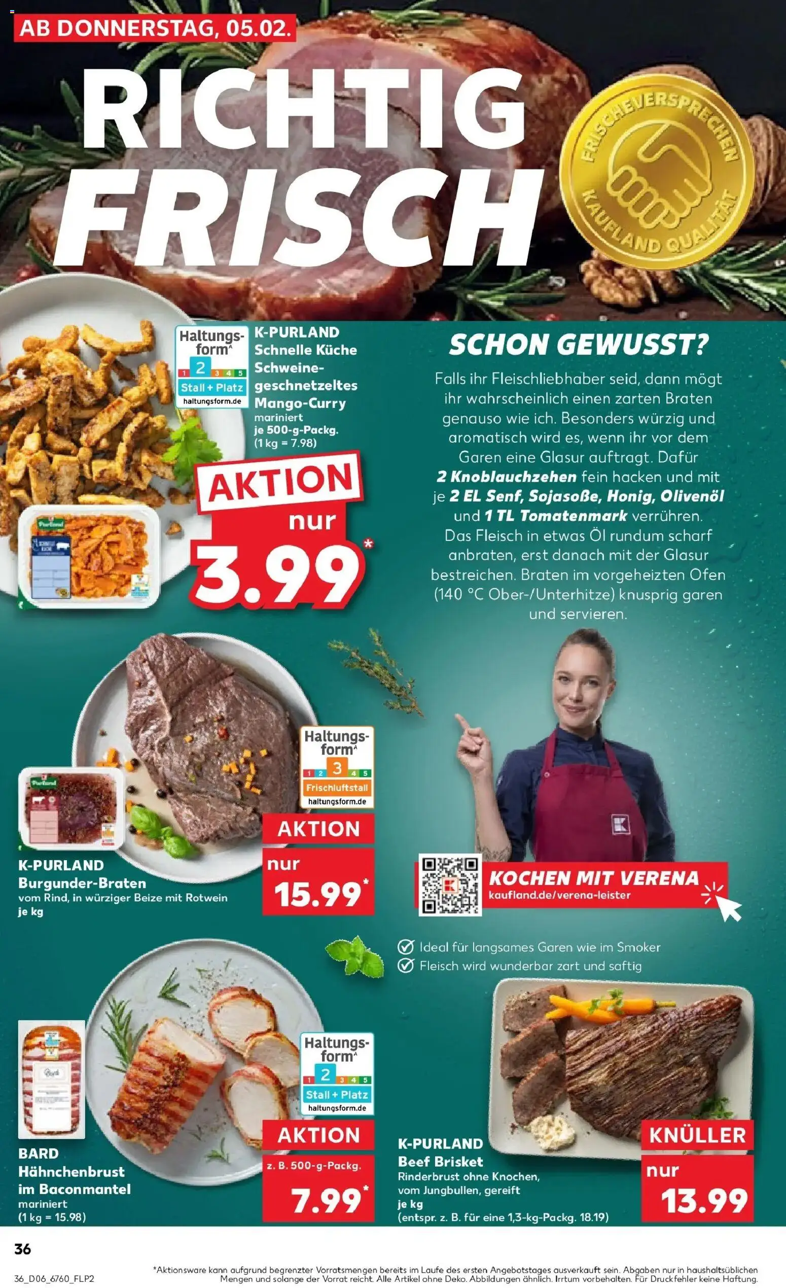 Kaufland prospekt Lichtenfels	 – gültig ab 09.02.2026 | Seite: 36 | Produkte: Ofen, Rotwein, Fleisch, Hahnchenbrust