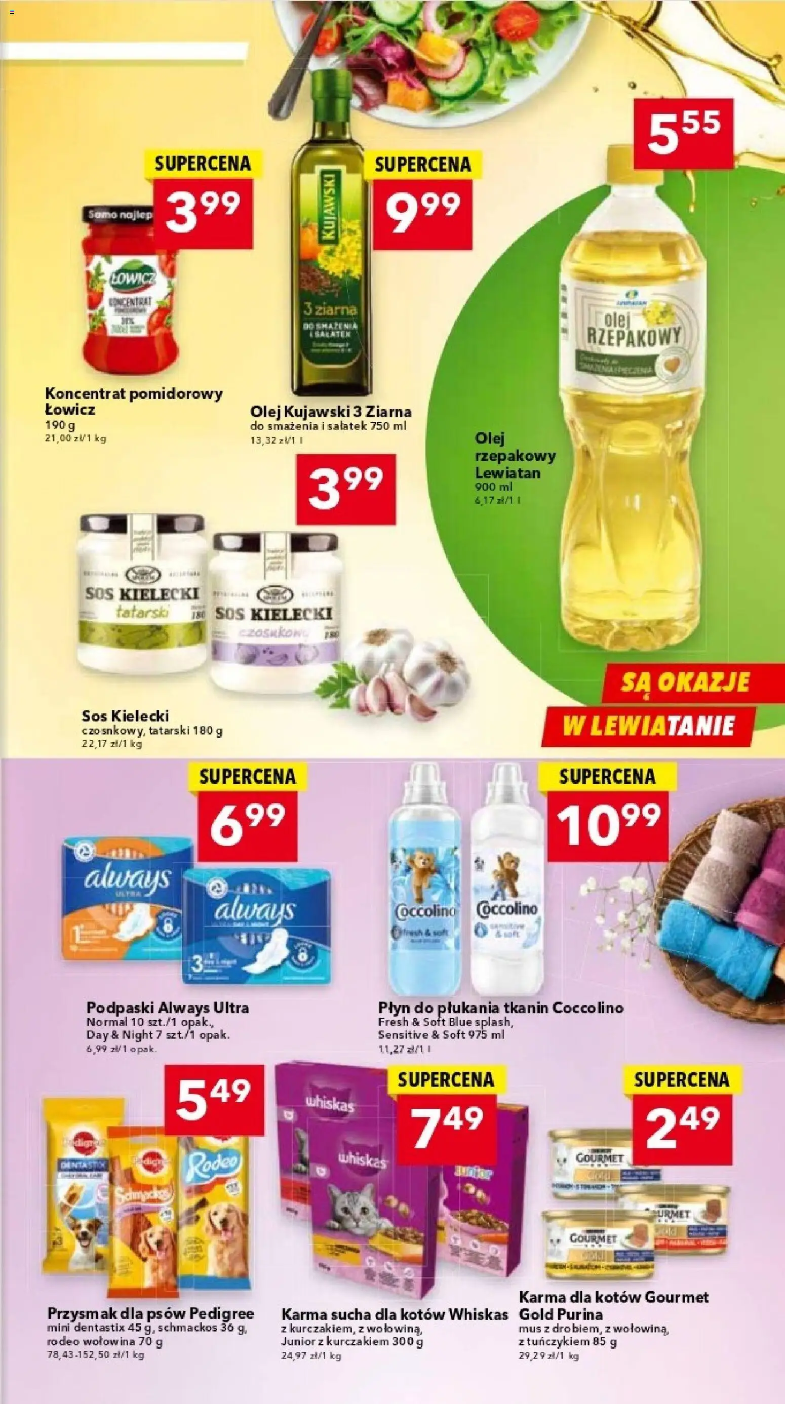 Lewiatan gazetka - Katowice od 06.11.2025 | Strona: 5 | Produkty: Olej rzepakowy, Podpaski always, Podpaski, Płyn do płukania tkanin