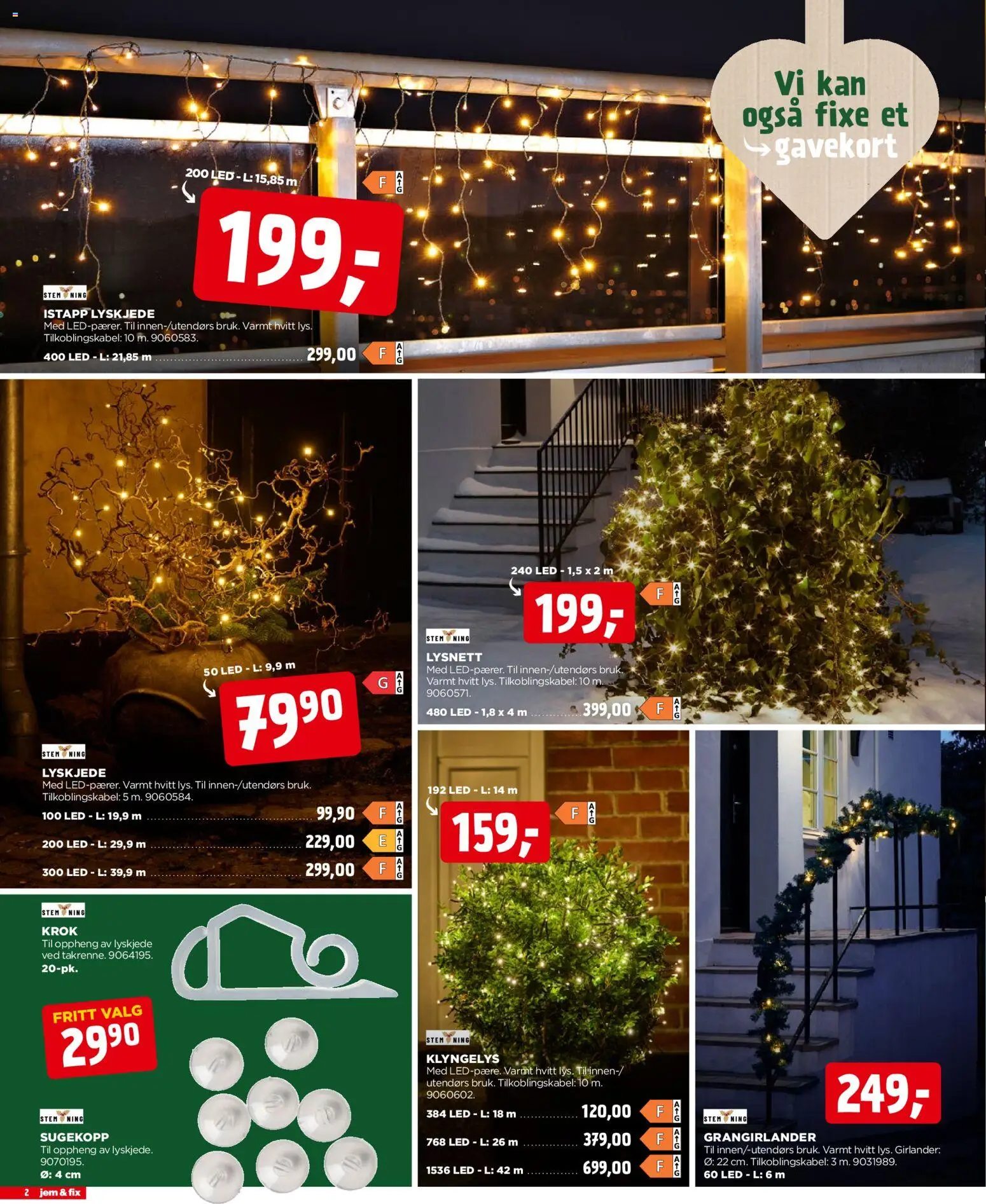 {H1} | Side: 2 | Produkter: Lys