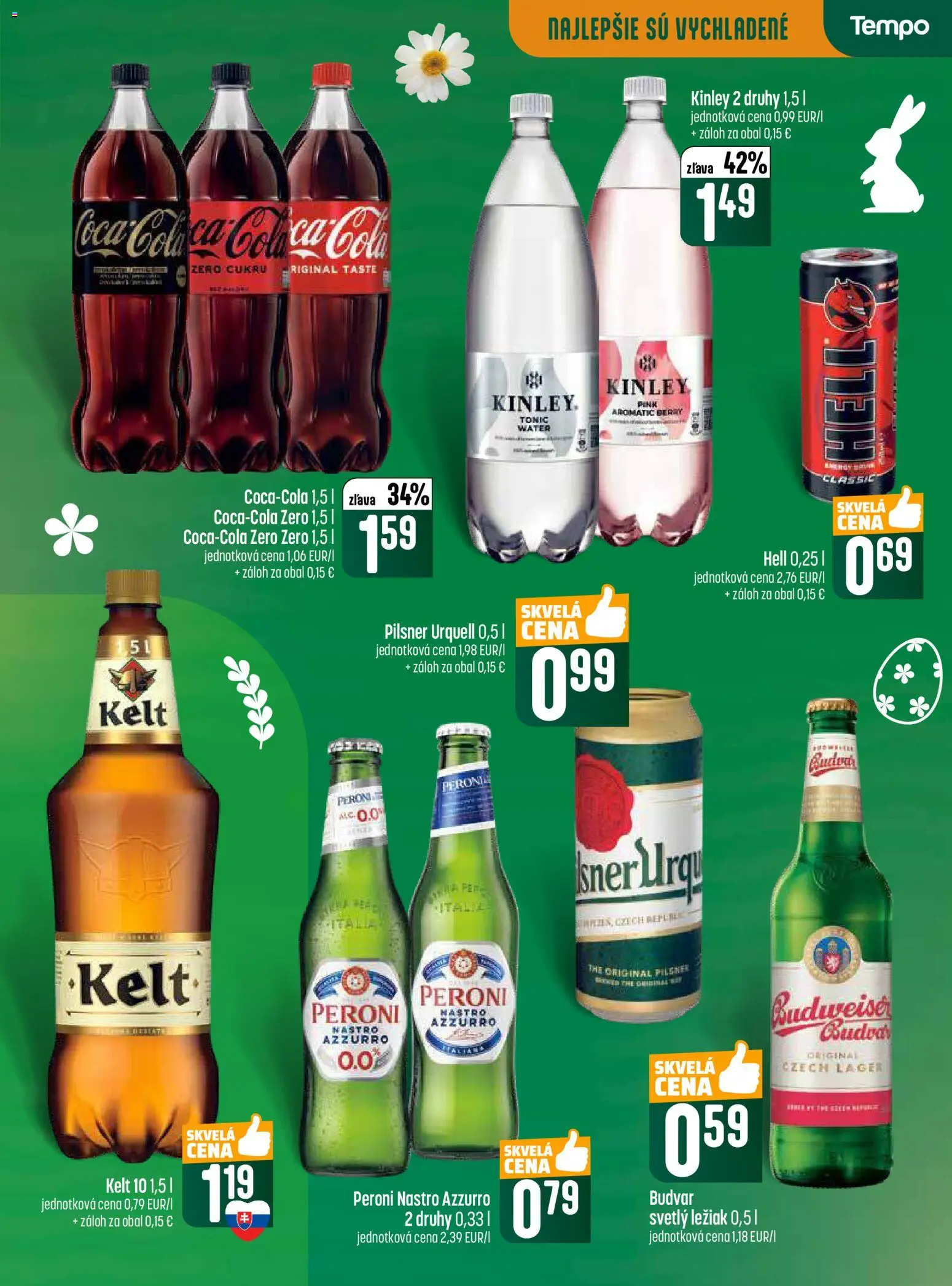 Nové COOP Jednota akcie – leták je platný od 26.03.2026 | Strana: 21 | Produkty: Pilsner Urquell, Kelt, Budvar