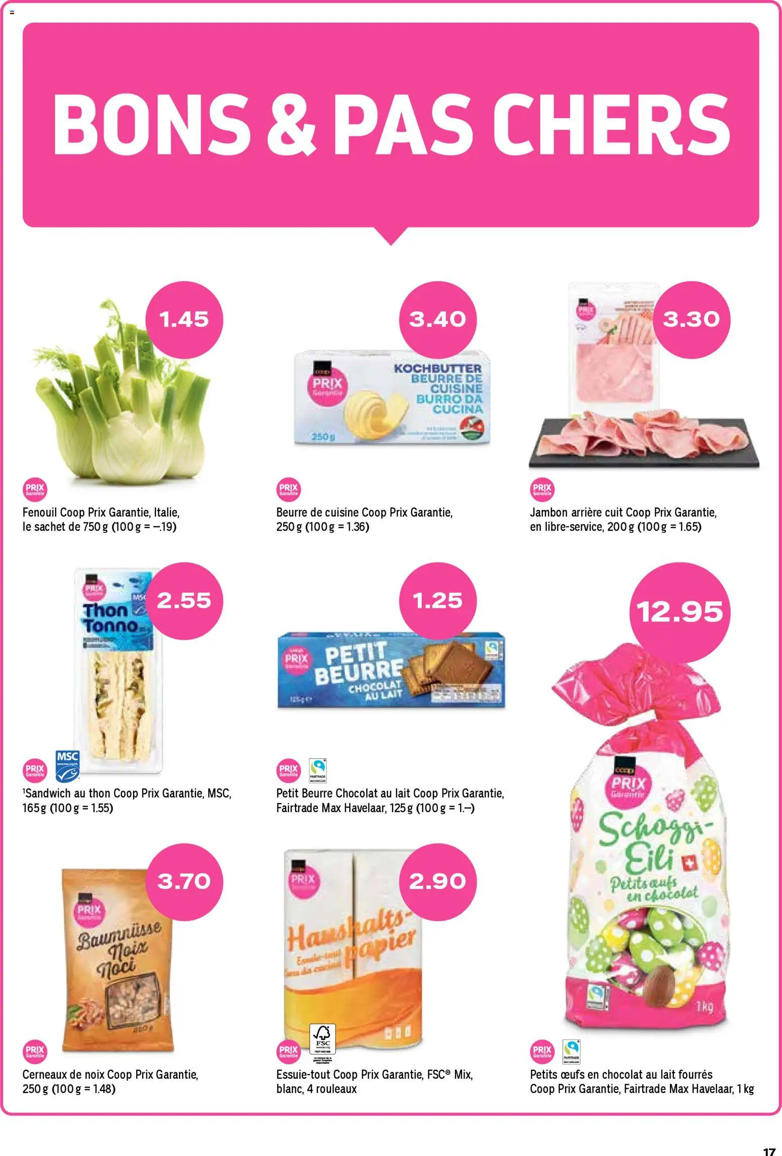 Coop aktionen FR – gültig ab 12.03.2026 | Seite: 17 | Produkte: Butter