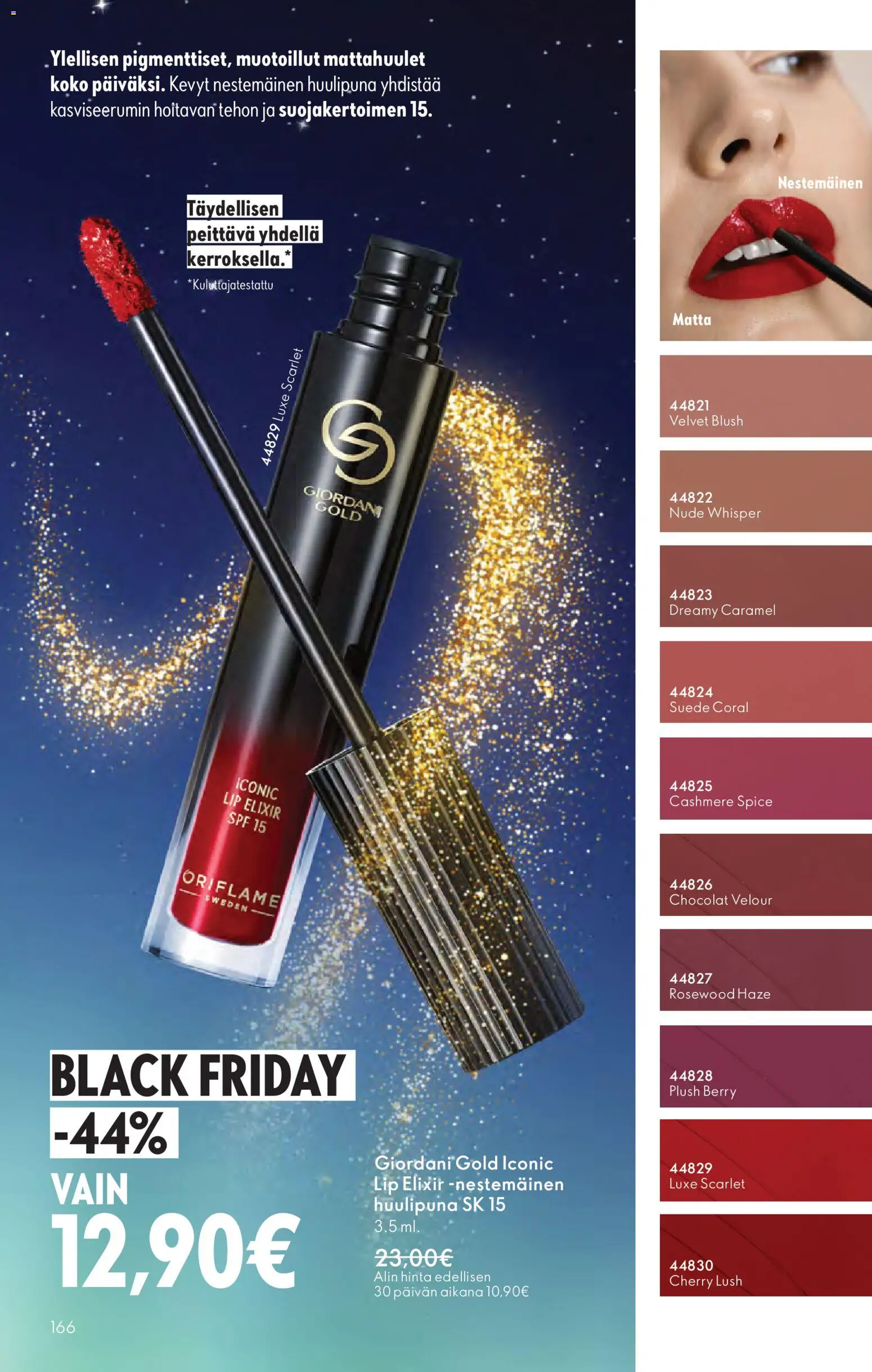 Oriflame - Black Friday – voimassa 19.11.2025 alkaen | Sivu: 166