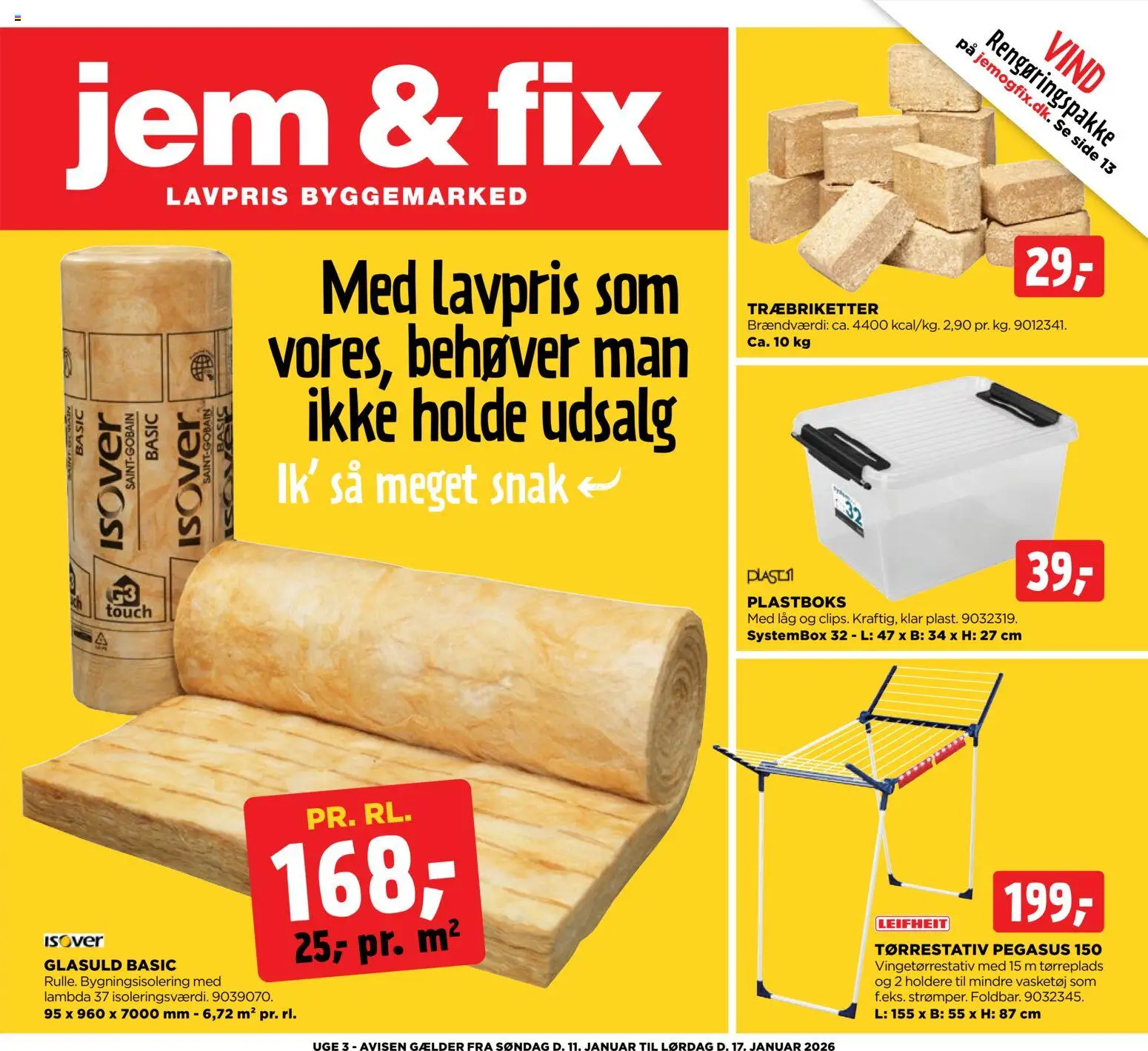 Jem & fix tilbudsavis – gyldig fra 11.01.2026 | Side: 1 | Produkter: Søm