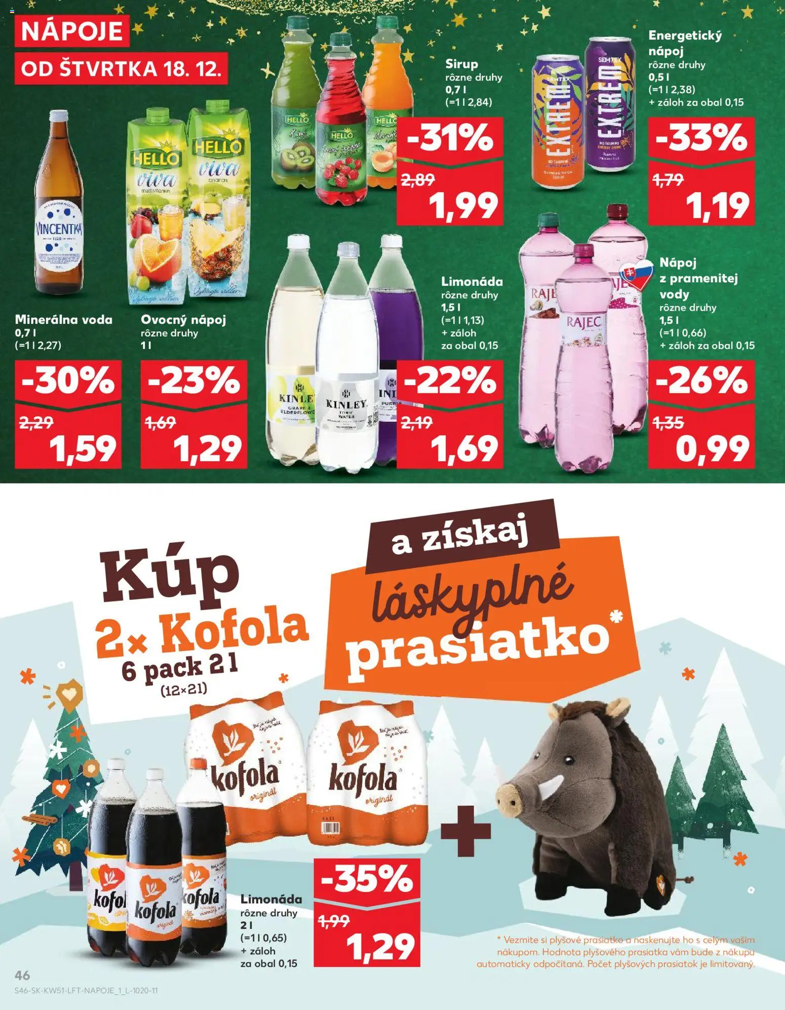 Kaufland SK akciós ujság - amely érvényes a következő dátumtól: 18.12.2025 | Oldal: 46
