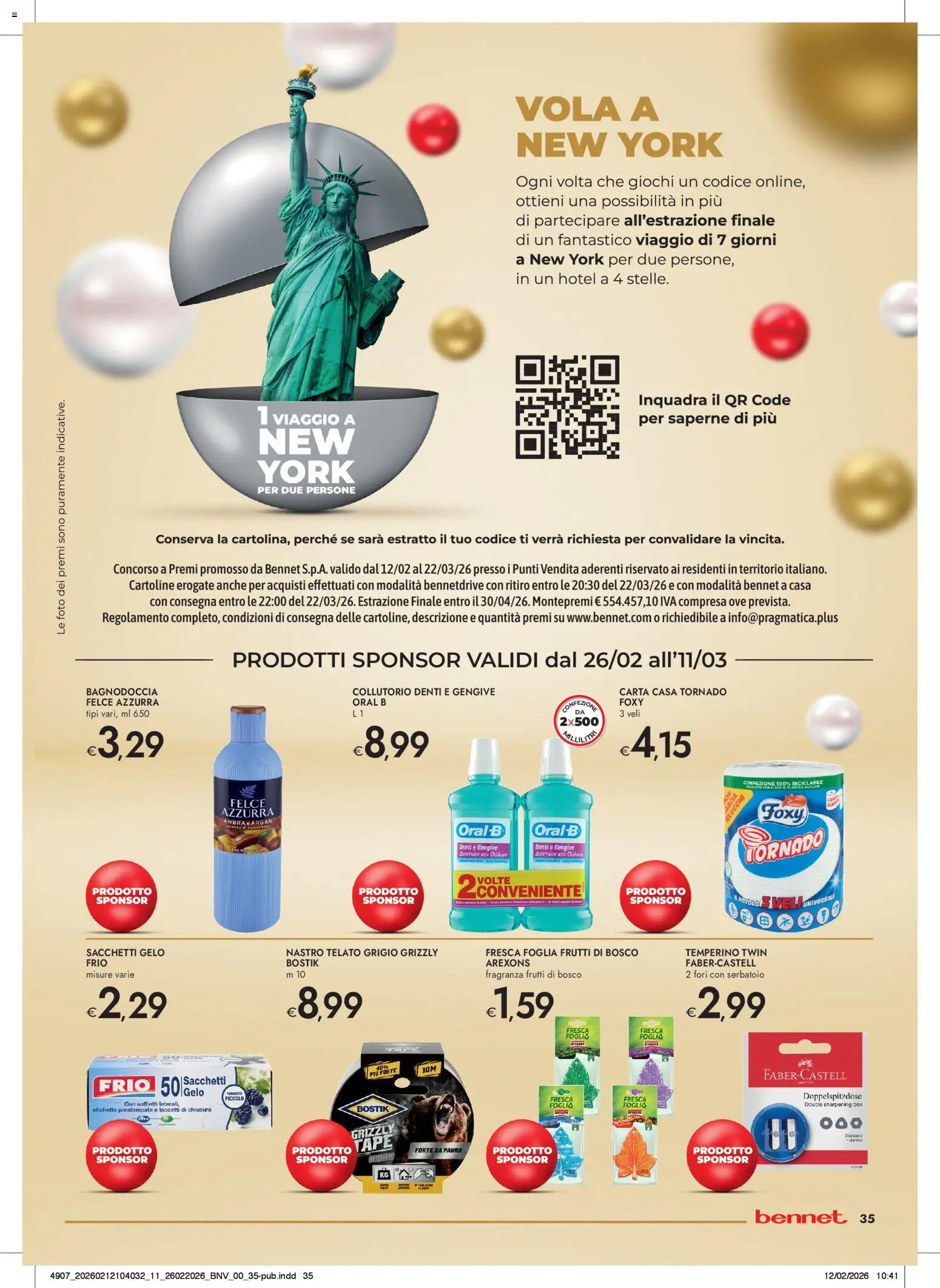 Volantino bennet del 26.02.2026 | Pagina: 35 | Prodotti: Collutorio, Temperino, Fragranza
