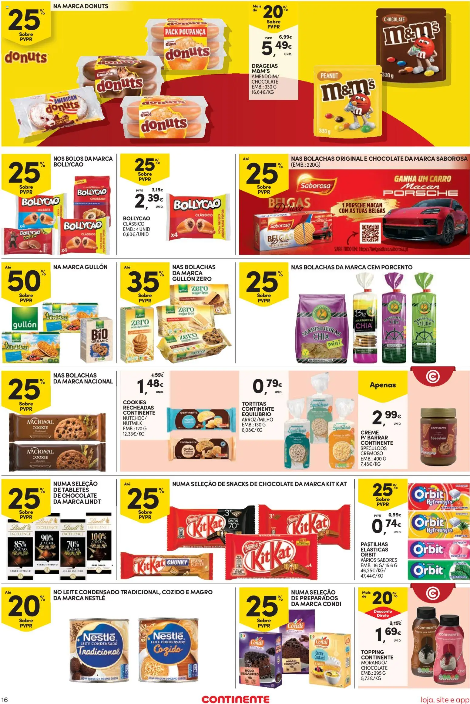 Continente Semanal Continente Bom Dia │ válido de 28.04.2026 | Página: 16 | Produtos: Marinheiras chia, Leite condensado, Nestlé, Creme