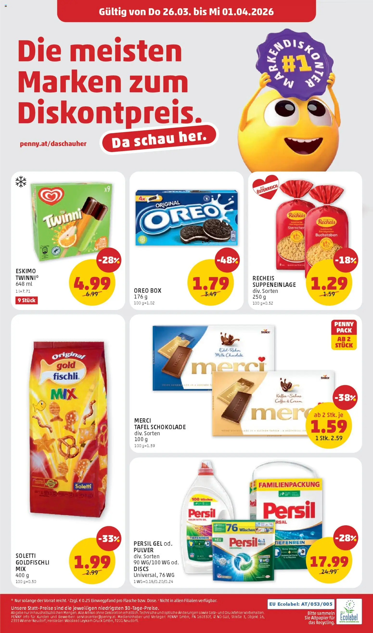 Penny Markt - Eröffnung in 8680 Mürzzuschlag gültig ab 26.03.2026 | Seite: 8 | Produkte: Sahne, Box, Schokolade