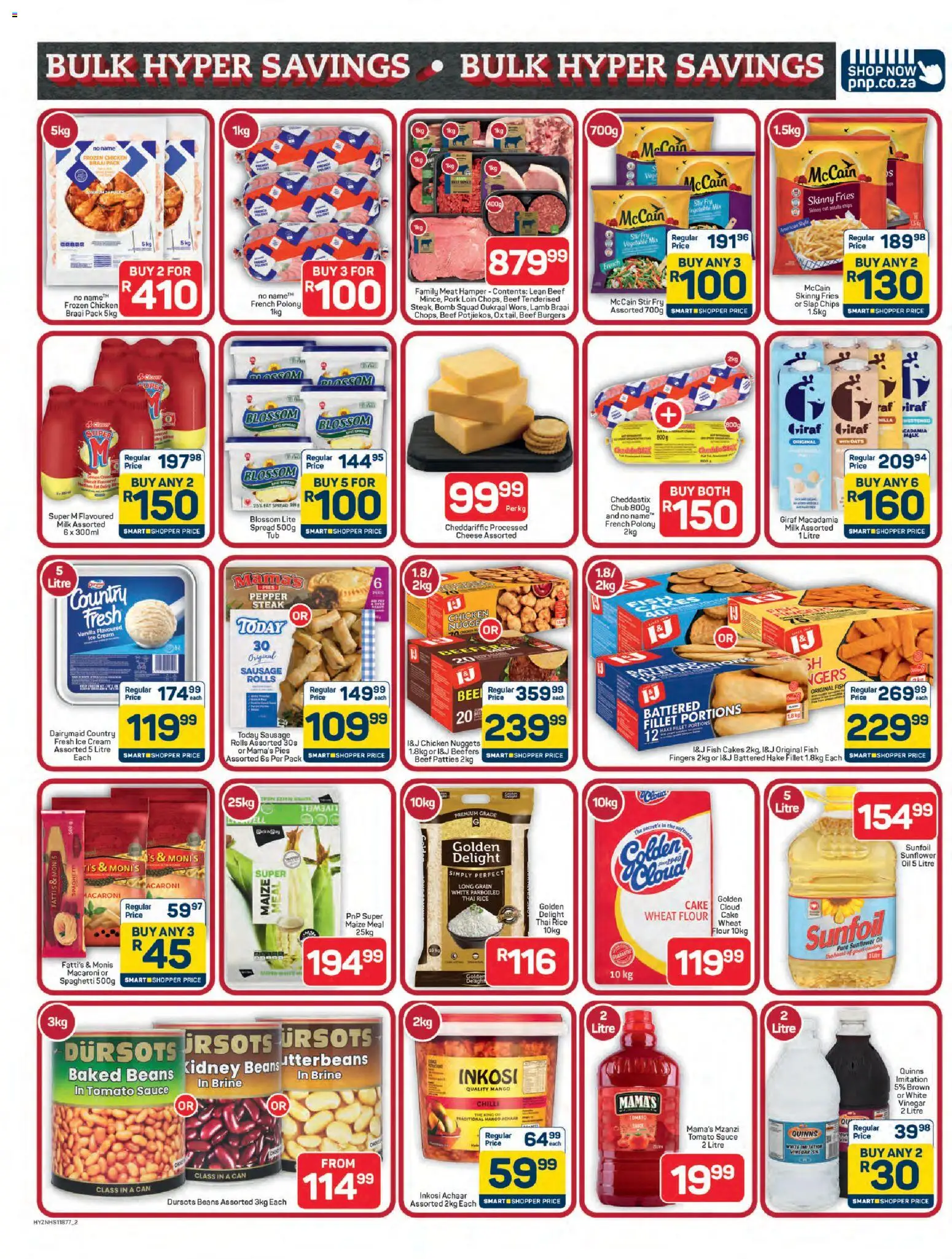 New Pick n Pay catalogue – valid from 13.04.2026 | Page: 2 | Products: Baked beans, Cheese, Chicken, Mango