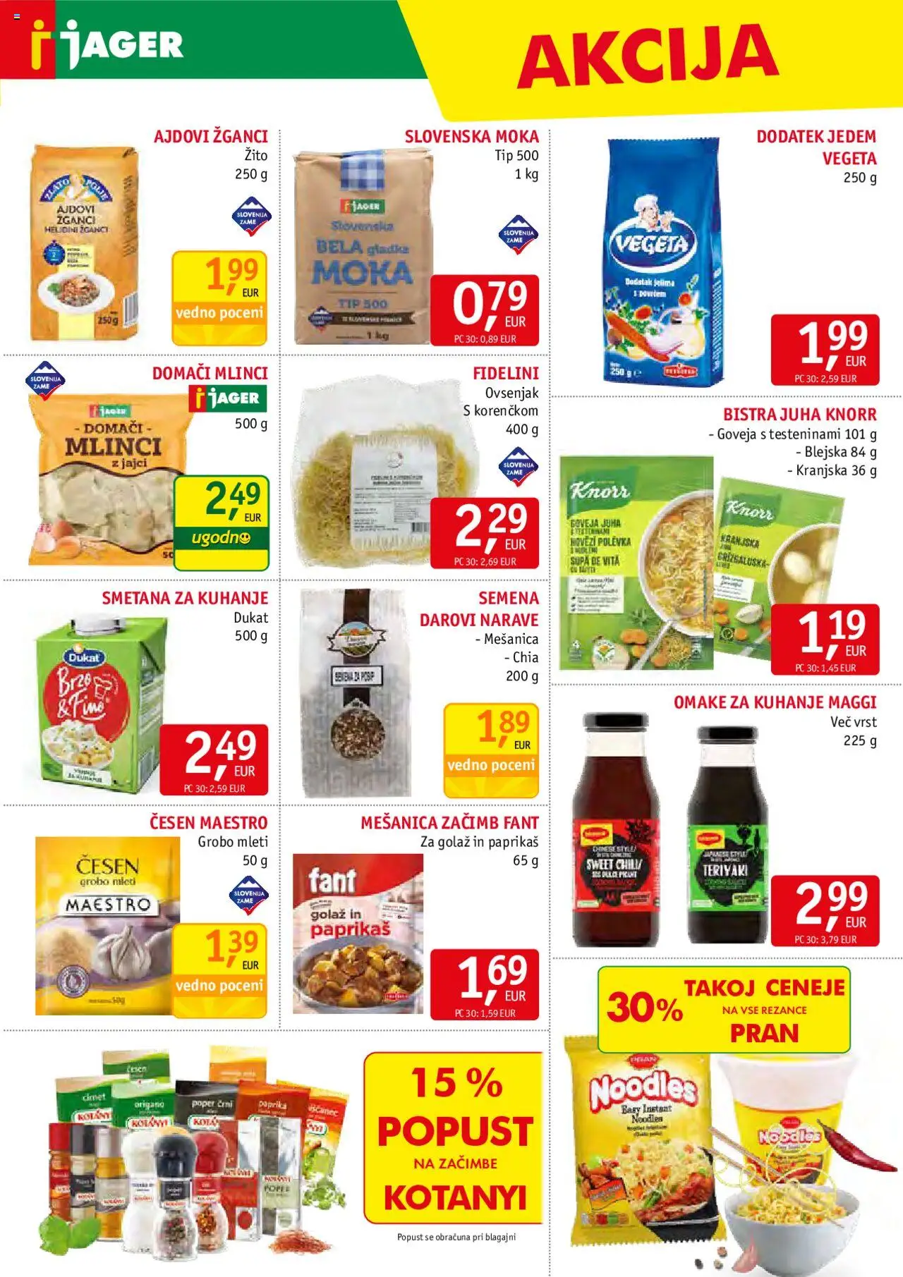 Novi Jager katalog ponudbe – veljaven od 22.10.2025 | Stran: 7 | Izdelki: Paprika, Smetana, Zacimbe, Poper