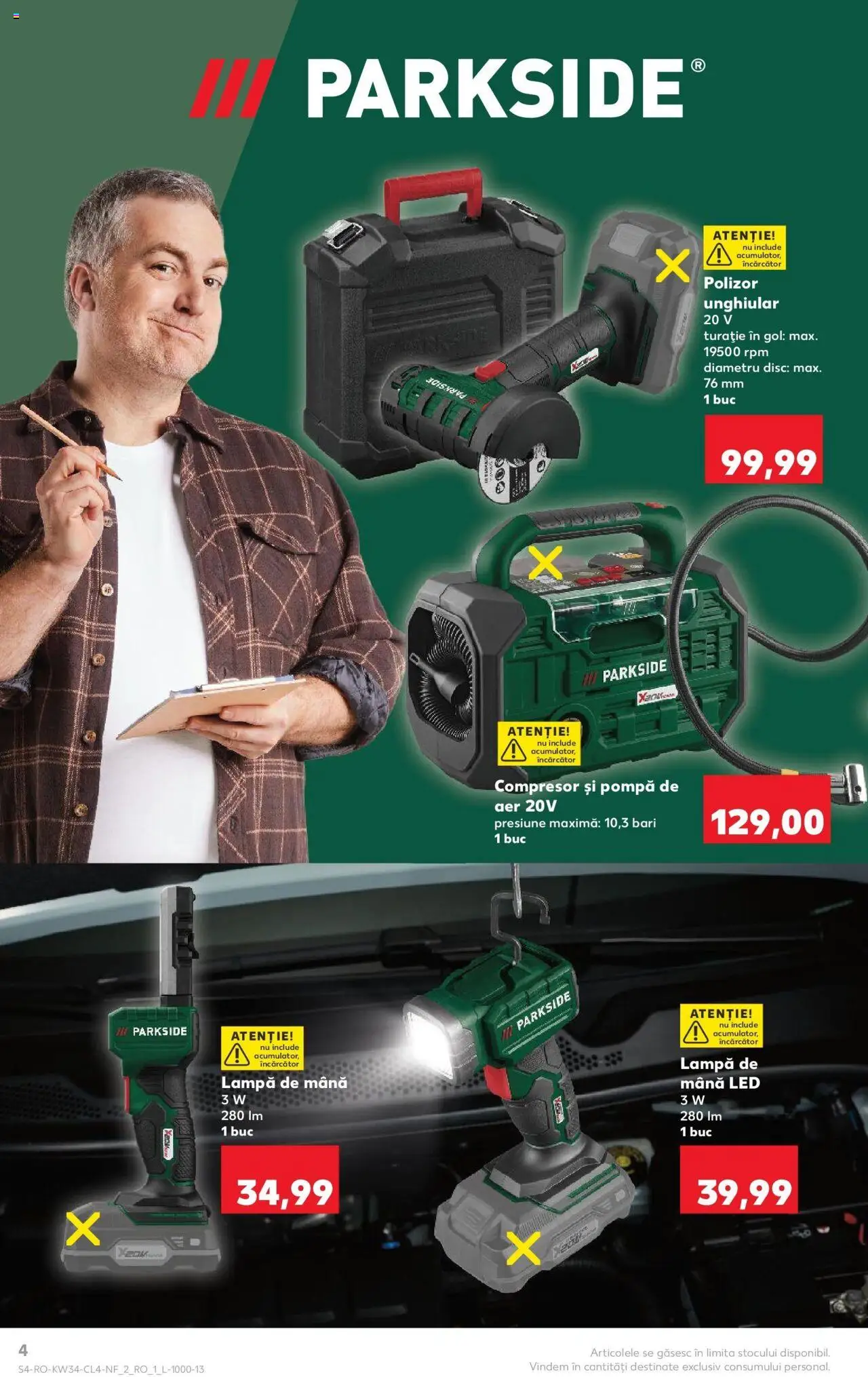 Catalog Kaufland - Brașov – valabil de la 20.08.2025 | Pagină: 4 | Produse: Disc, Polizor, Babak, Lampă