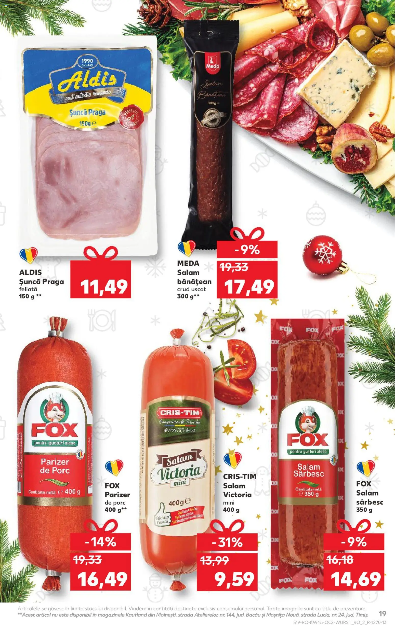 Kaufland RO akciós ujság - amely érvényes a következő dátumtól: 05.11.2025 | Oldal: 19 | Termékek: Pesto