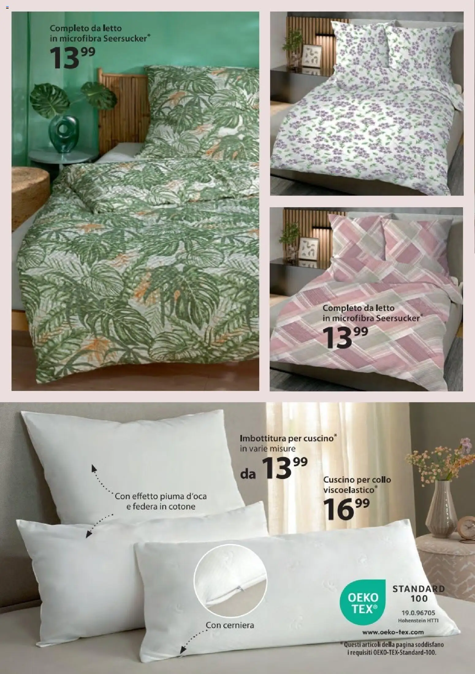 Volantino NKD del 16.02.2026 | Pagina: 10 | Prodotti: Letto, Cuscino, Federa