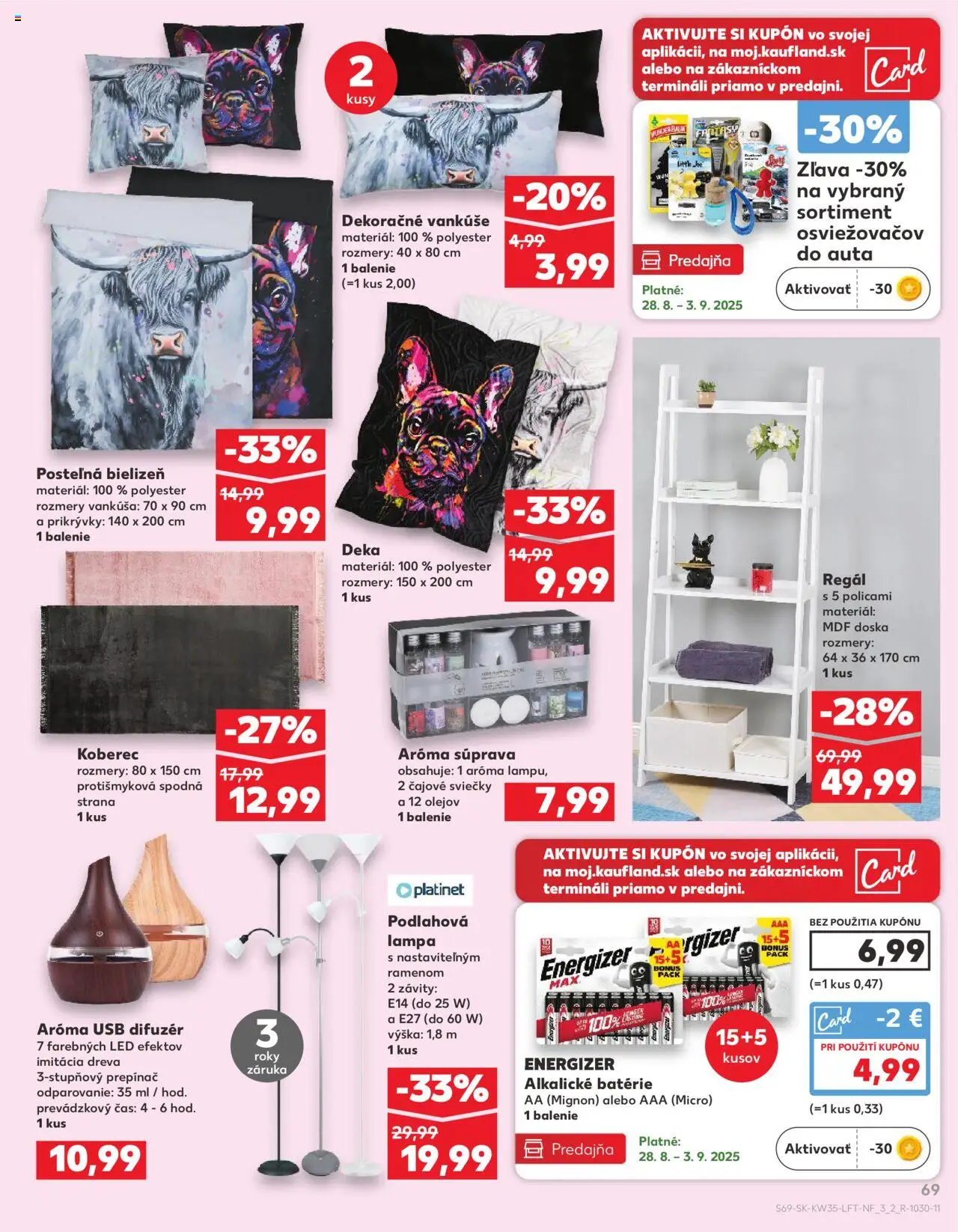 Kaufland SK akciós ujság - amely érvényes a következő dátumtól: 28.08.2025 | Oldal: 69 | Termékek: USB, Lámpa