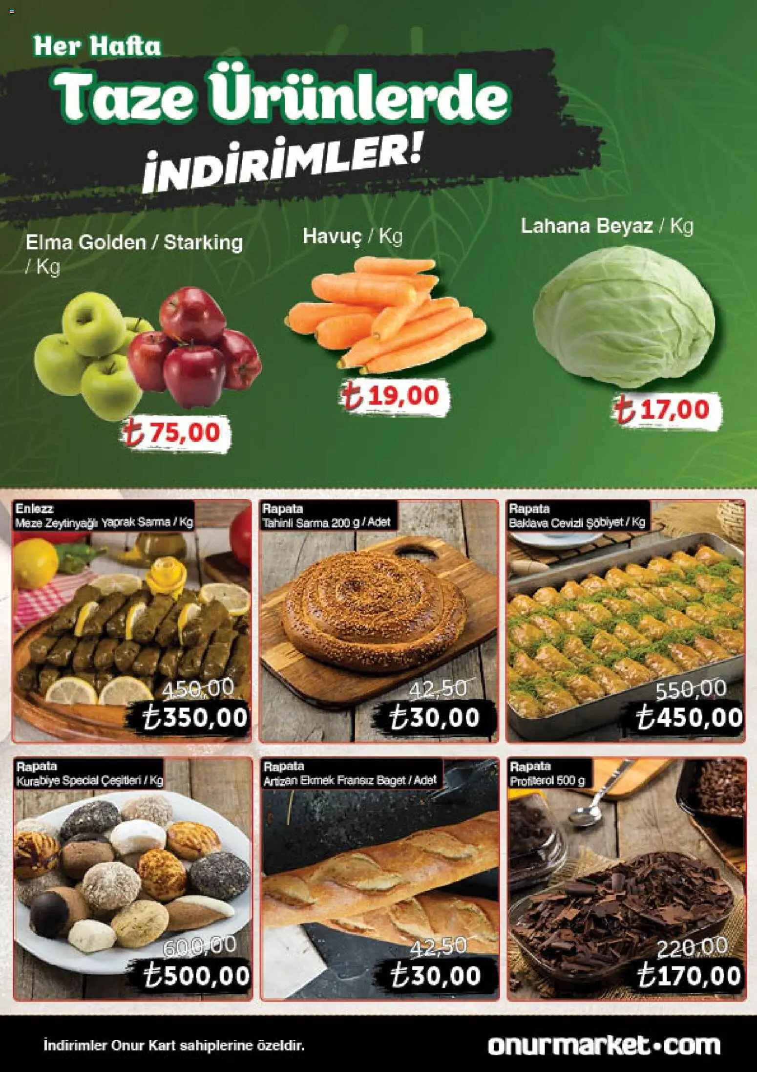 Onur Market Katalog Gurme - Istanbul - 23.10.2025 tarihinden itibaren geçerlidir | Sayfa: 4 | Ürünler: Ekmek, Havuç, Kurabiye, Lahana