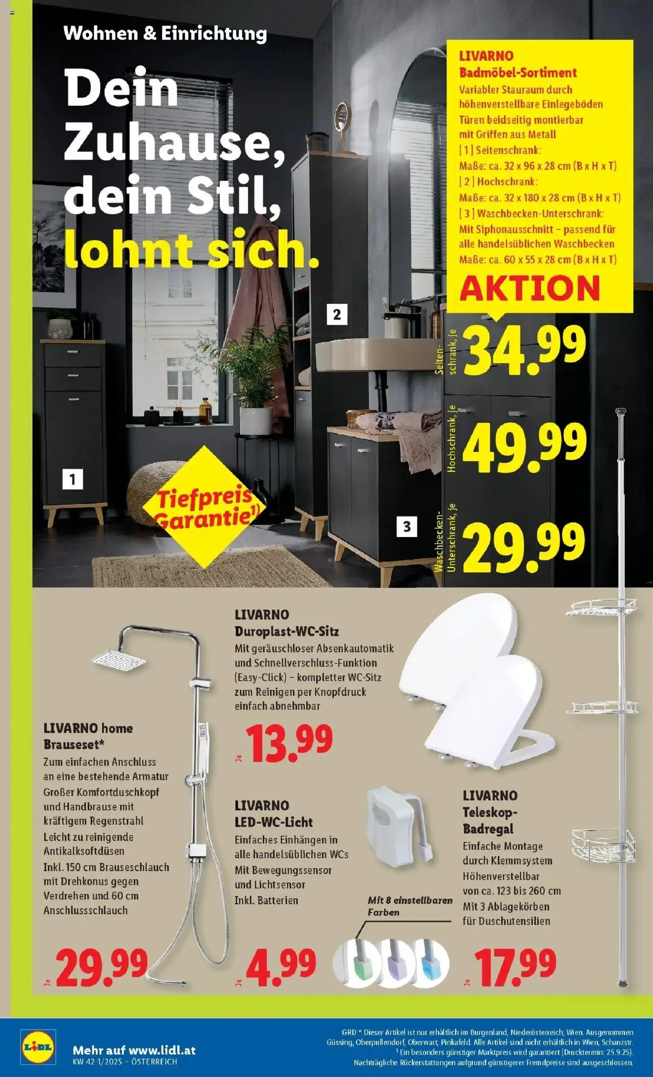 Lidl - Wien, Langenzersdorf, Zwettl gültig ab 09.10.2025 | Seite: 34 | Produkte: Waschbecken