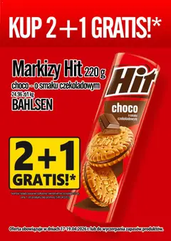 Pogląd oferty "Prim Market promocja - Markizy Hit Choco" - ważna od 17.04.2026