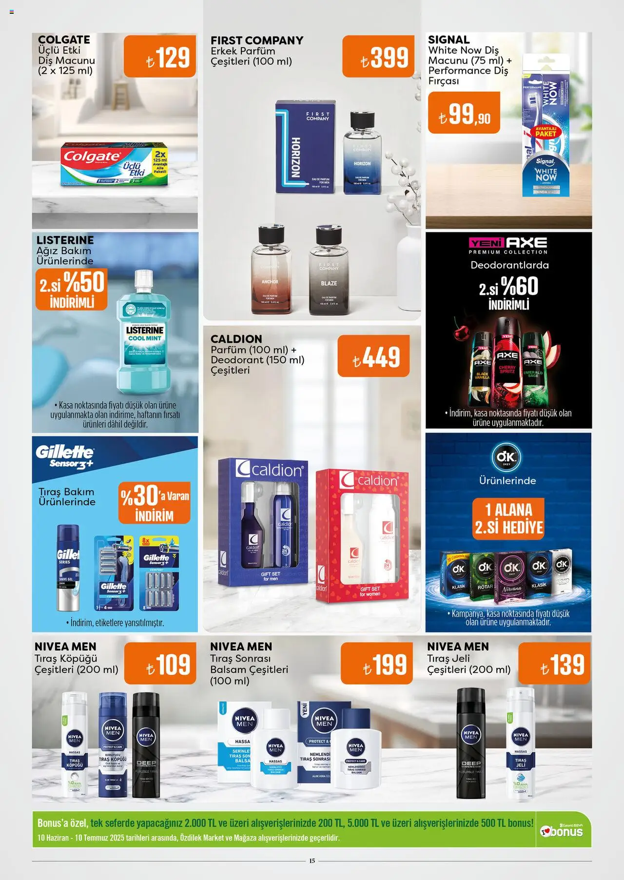 Özdilek Katalog - 10.06.2025 tarihinden itibaren geçerlidir | Sayfa: 15 | Ürünler: Tıraş köpüğü, Deodorant, Parfüm, Kasa