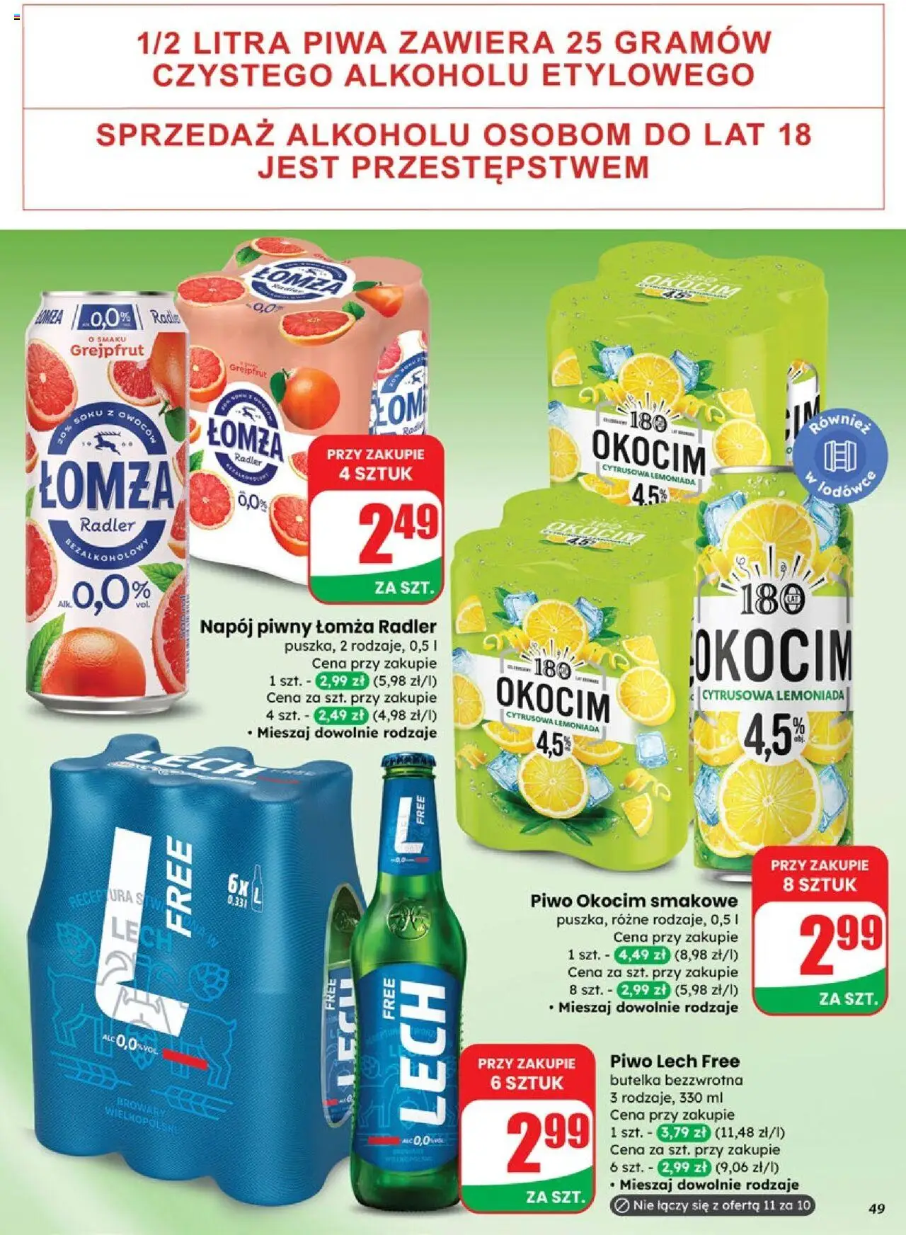Dino Gazetka od 01.10.2025 | Strona: 49 | Produkty: Piwo, Grejpfrut