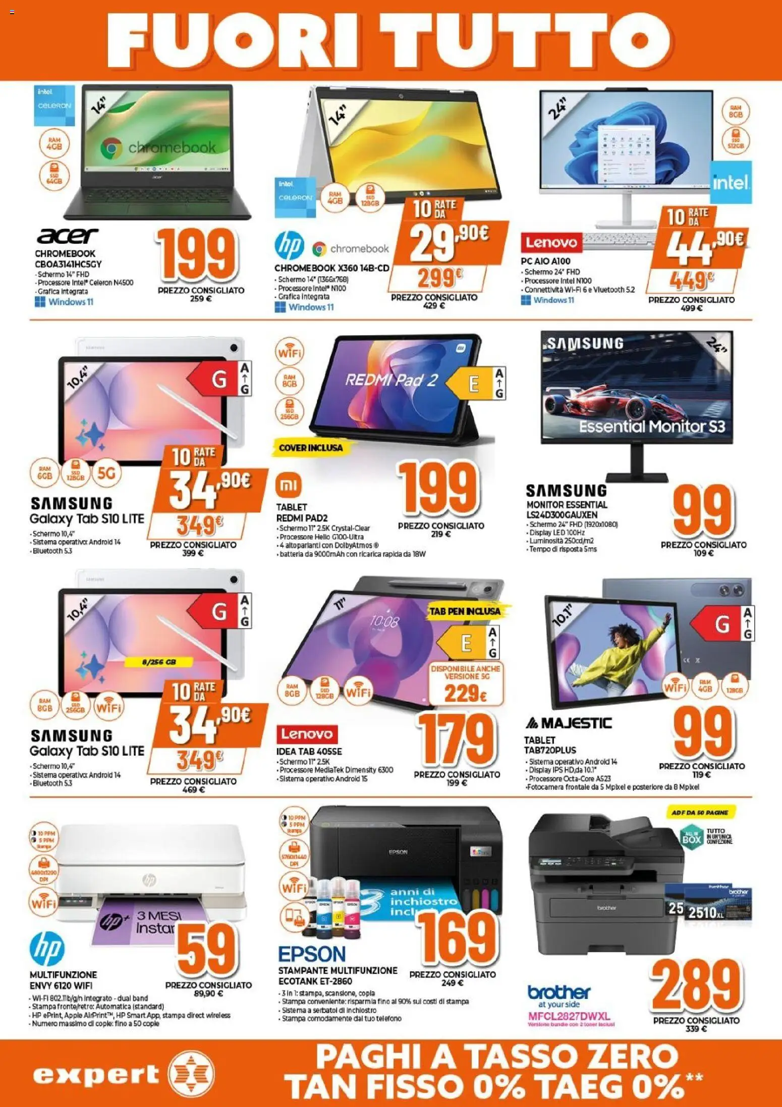 Volantino Expert del 15.01.2026 | Pagina: 15 | Prodotti: PC, Stampante, Batteria, Samsung