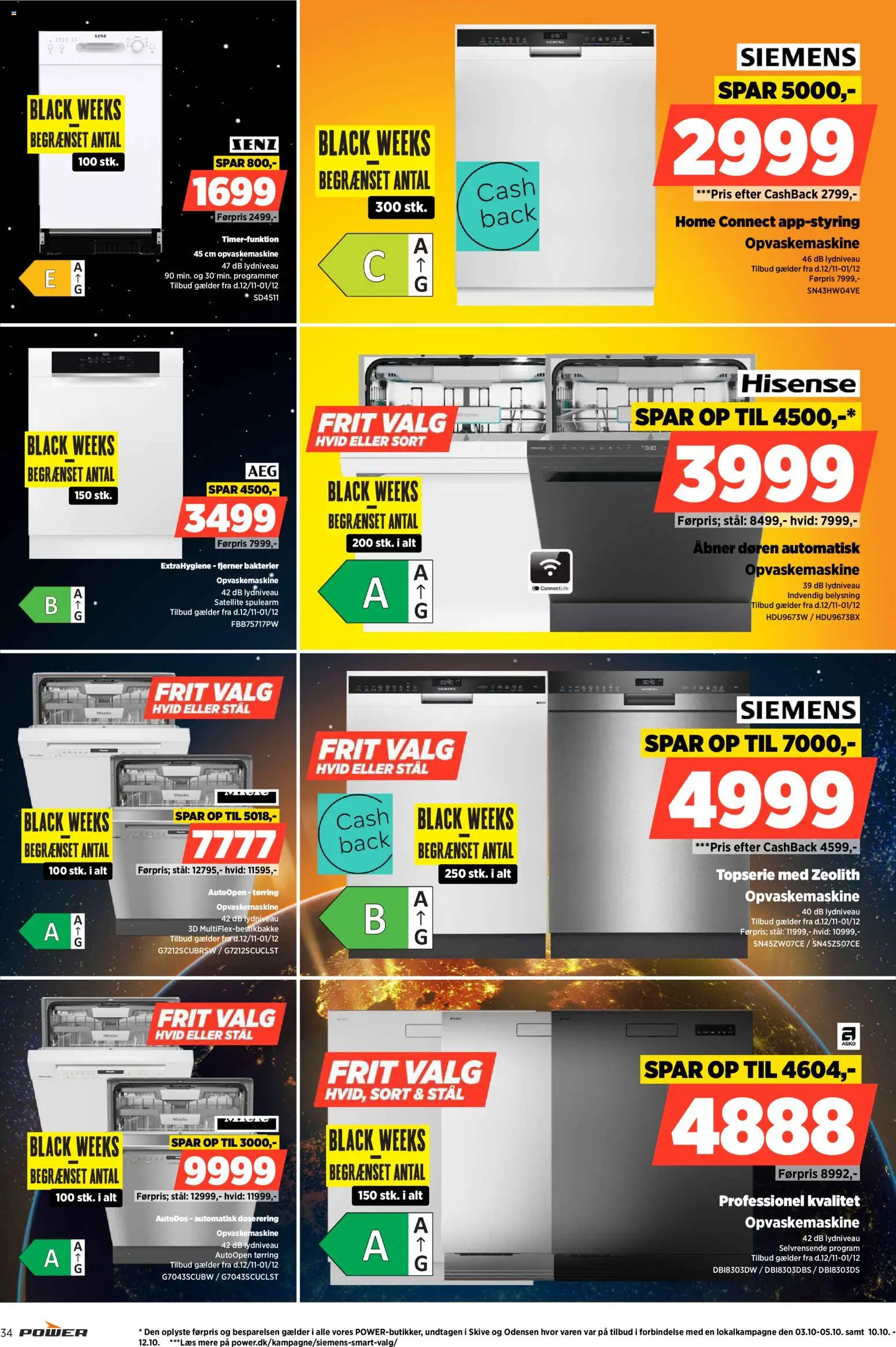 Power tilbudsavis – gyldig fra 12.11.2025 | Side: 34 | Produkter: Opvaskemaskine