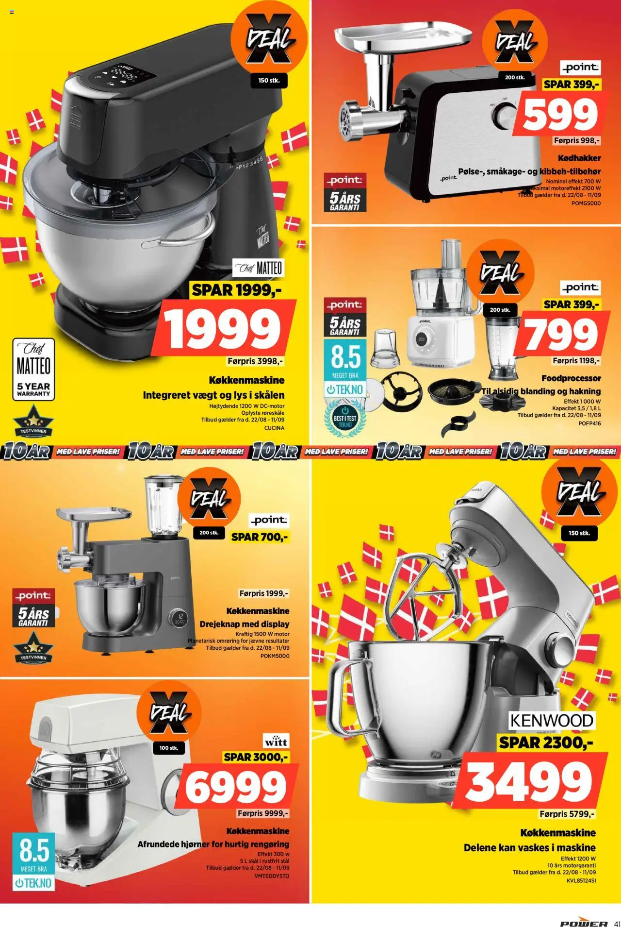 Power Tilbudsavis gyldig fra 22.08.2025 | Side: 41 | Produkter: Foodprocessor