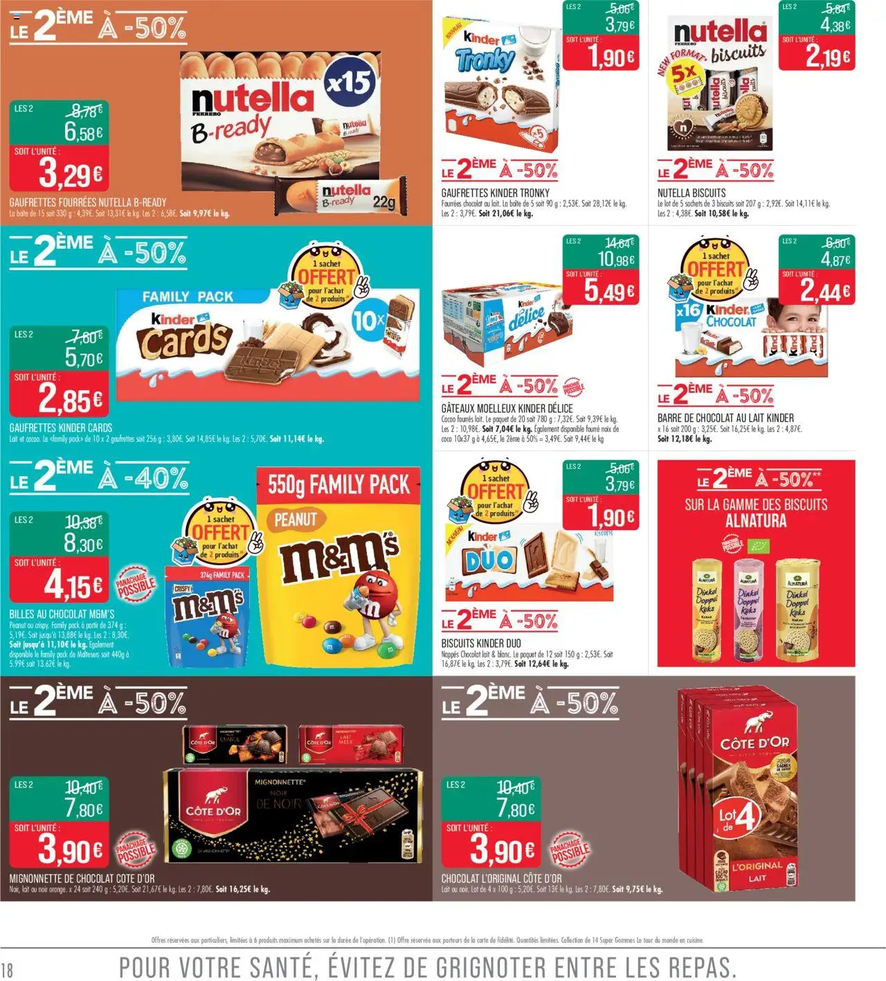  | Page: 18 | Produits: Noix de coco, Lait, Chocolat, Biscuits