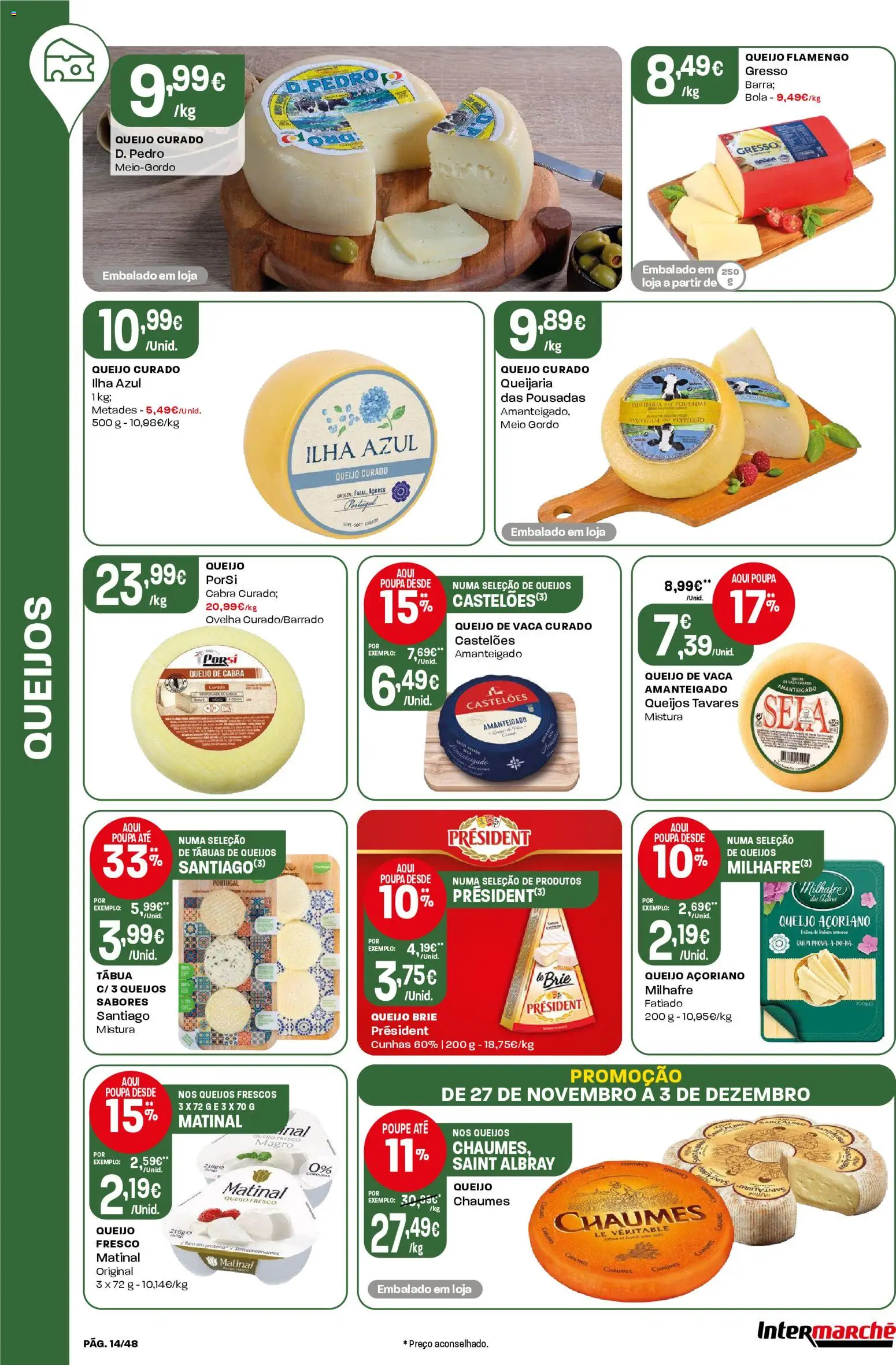 Intermarché - Black Friday │ válido de 27.11.2025 | Página: 14 | Produtos: Tábua, Queijo