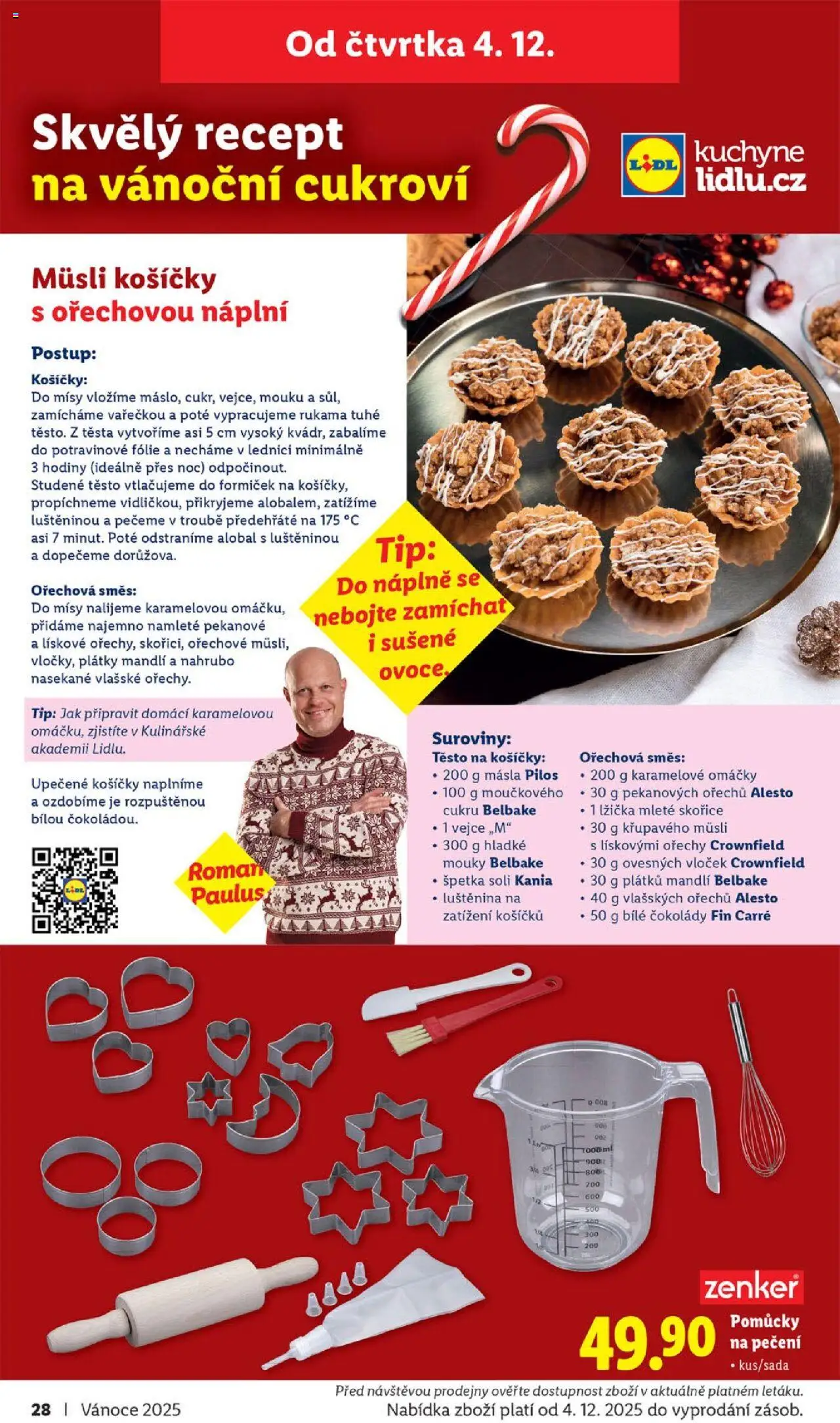 Lidl leták - Veselé Vánoce od 20.10.2025 | Strana: 28 | Produkty: Hodiny, Vejce, Cukroví, Těsto