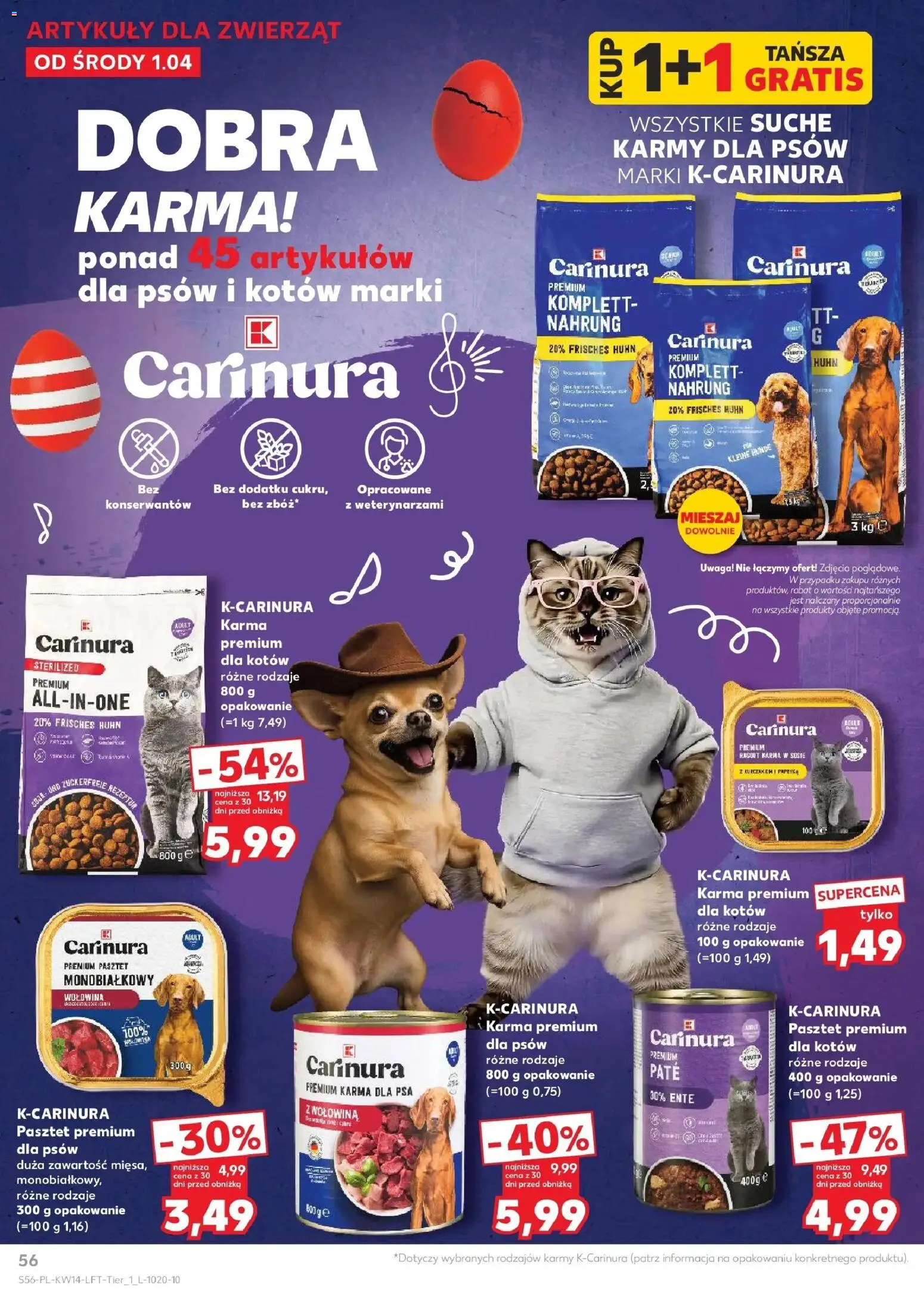 Kaufland gazetka od 01.04.2026 | Strona: 56 | Produkty: Karma dla psa, Wołowina