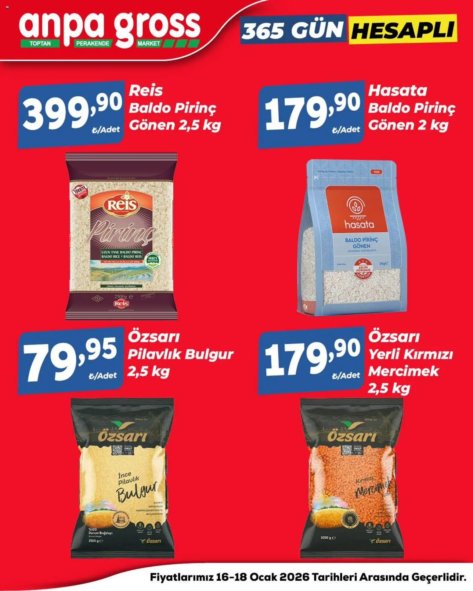 Anpa Gross Hafta Sonu Fırsatları - 16.01.2026 tarihinden itibaren geçerlidir | Sayfa: 2 | Ürünler: Ravioli, Pirinç, Ocak