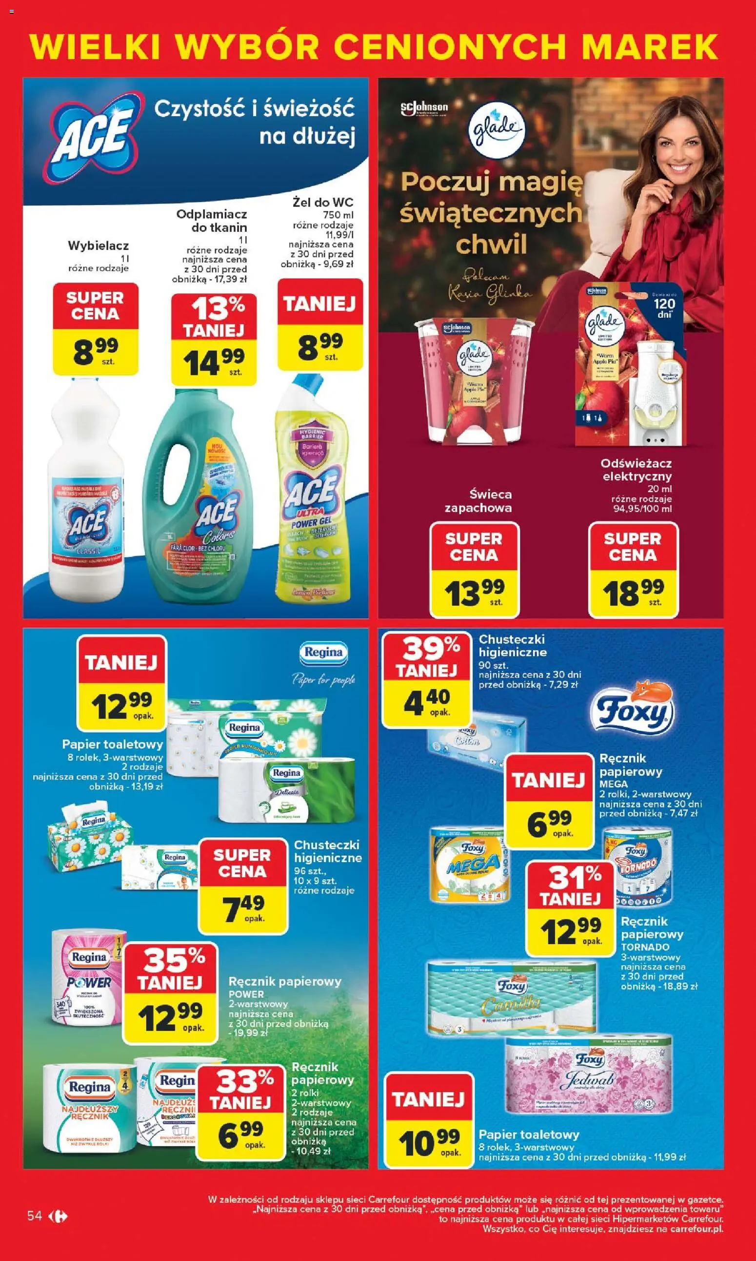 Carrefour Gazetka - Markowe atrakcje cenowe od 27.10.2025 | Strona: 56 | Produkty: Odświeżacz, Rolki, Odplamiacz, Ręcznik papierowy