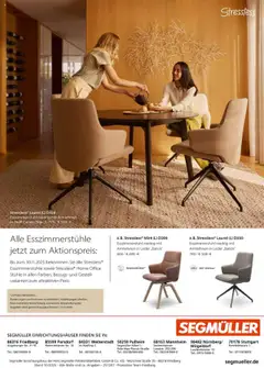 Segmüller Stressless ab 01.10.2025 gültig | Seite: 8 | Produkte: Esszimmerstühle