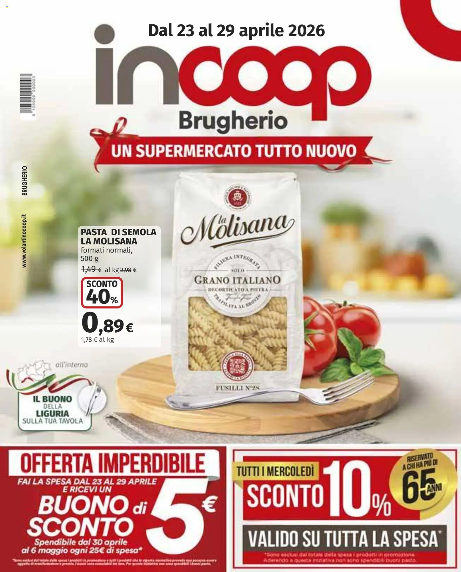 Volantino COOP del 16.04.2026 | Pagina: 1 | Prodotti: Pasta, Fusilli