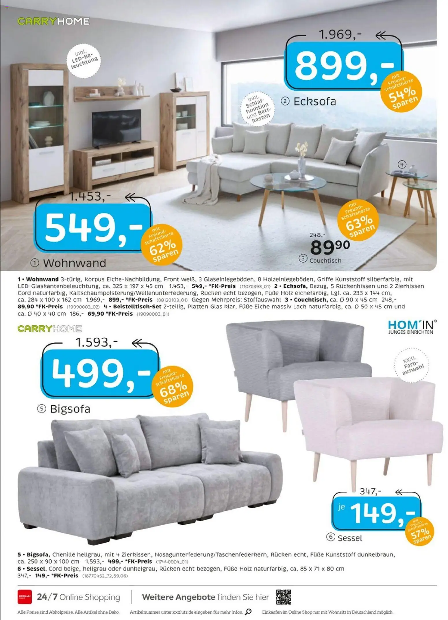 XXXL Lutz Prospekt – gültig ab 08.03.2026 | Seite: 26 | Produkte: Bigsofa, Ecksofa, Sessel, Couchtisch