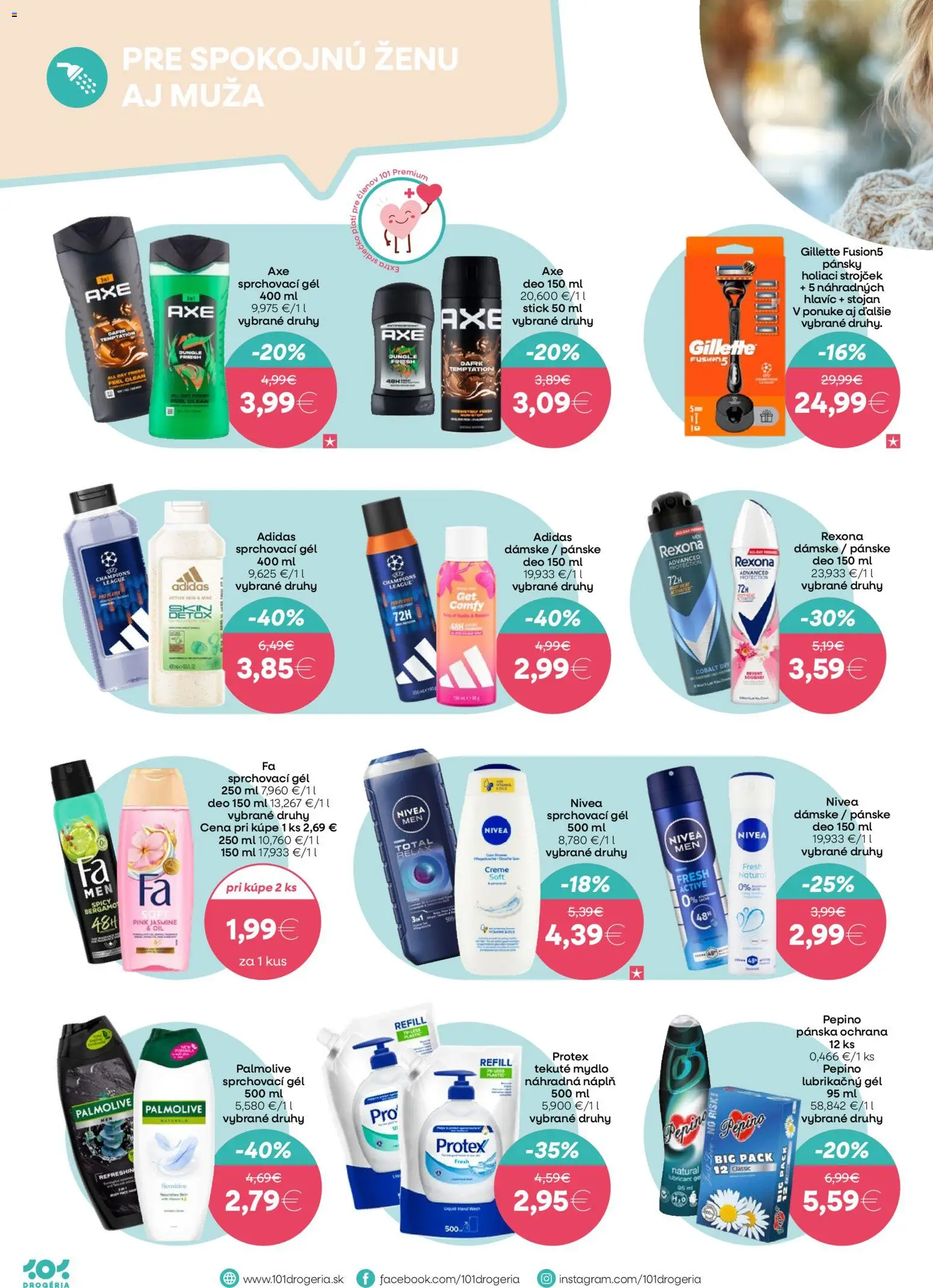 Nové 101 drogerie akcie – leták je platný od 21.01.2026 | Strana: 6 | Produkty: Strojček, Holiaci strojček, Nivea