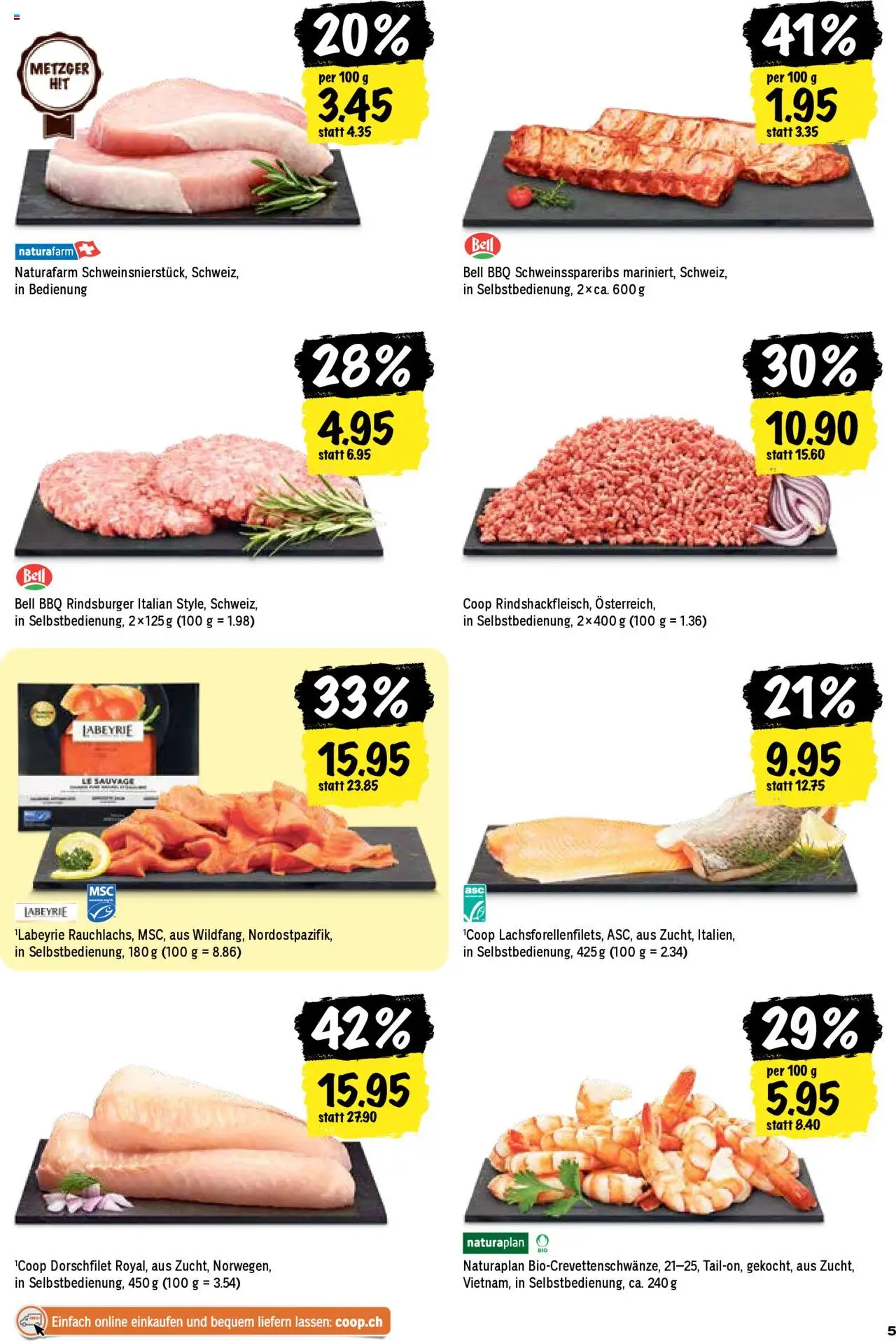 Coop Aktionen ab 14.08.2025 | Seite: 5 | Produkte: Burger