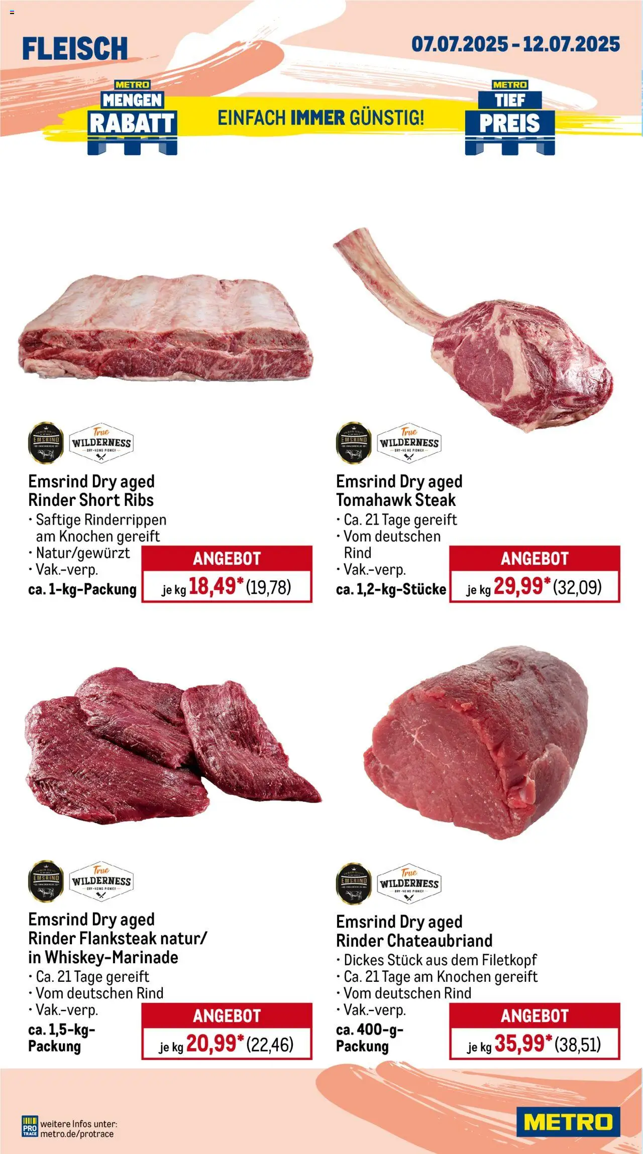 Metro Prospekt 	 - gültig ab dem 07.07.2025 | Seite: 4 | Produkte: Steak, Fleisch