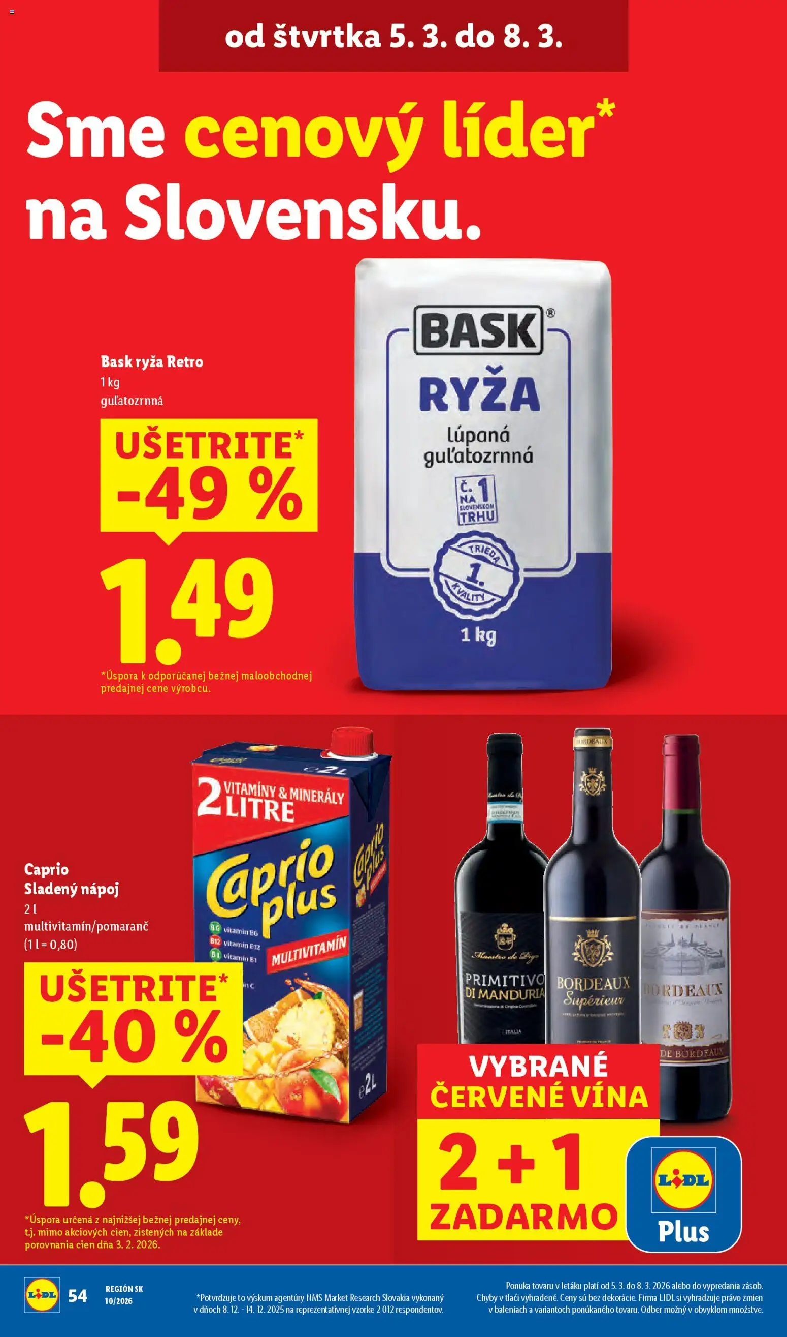 Nové Lidl akcie – leták je platný od 05.03.2026 | Strana: 2 | Produkty: Ryža