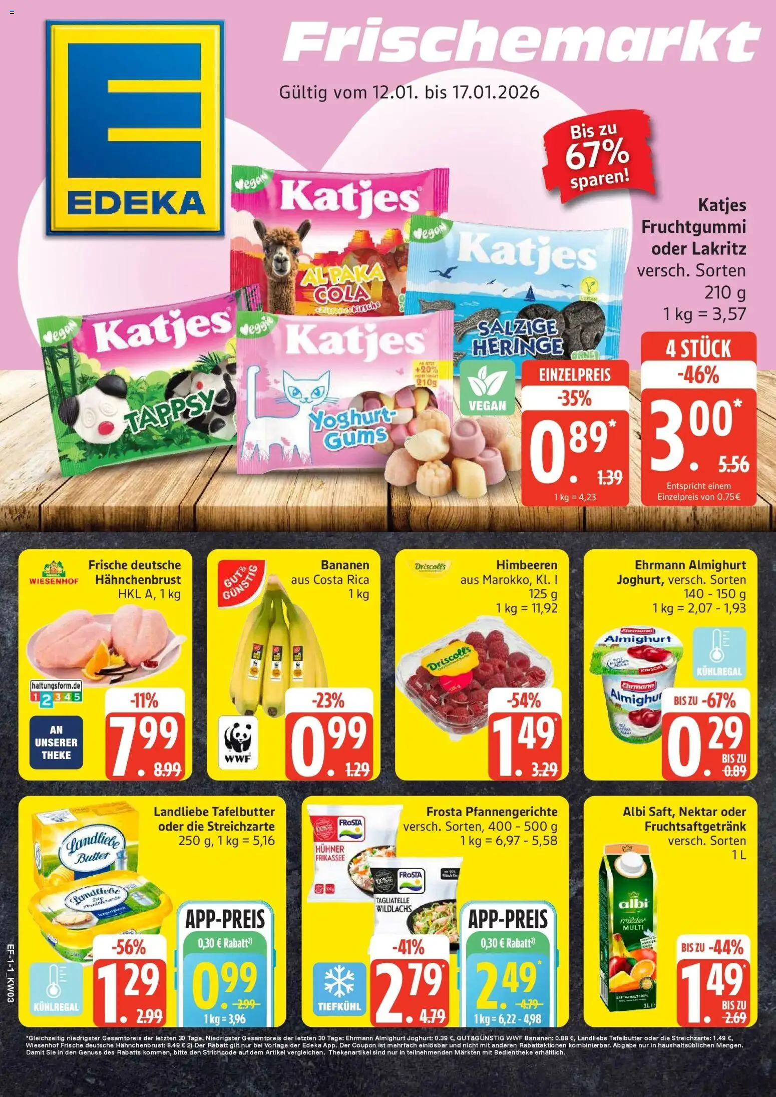 Edeka prospekt Luhnstedt	 – gültig ab 11.01.2026 | Seite: 1 | Produkte: Butter, Joghurt, Theke, Hahnchenbrust