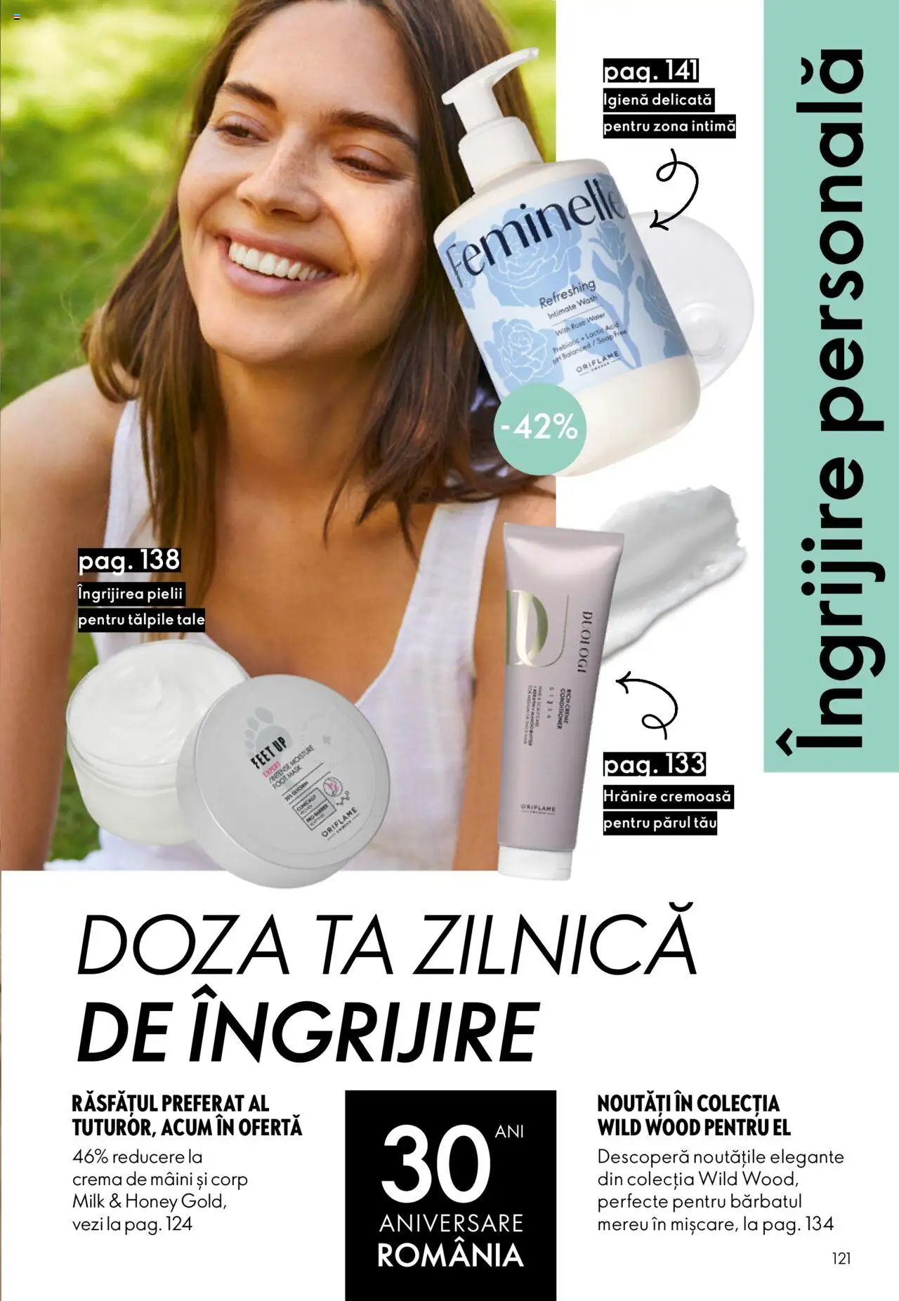 Noul catalog Oriflame – valabil de la 01.10.2025 | Pagină: 121 | Produse: Cremă, Cremă de mâini