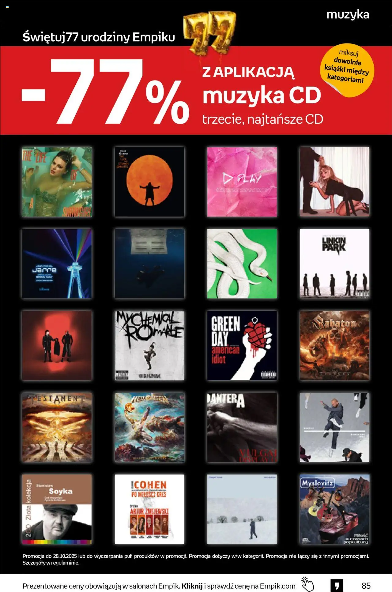 Empik promocje - Tom kultury Muzyka od 15.10.2025 | Strona: 10 | Produkty: Książki