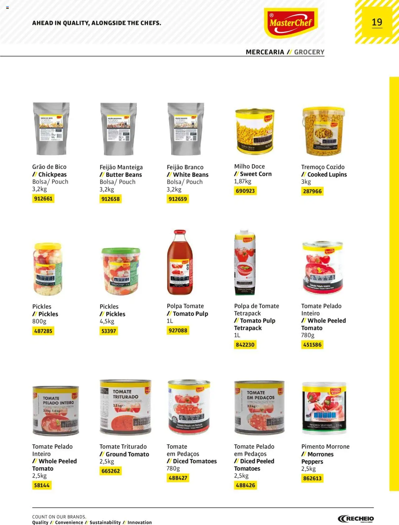 Recheio MasterChef │ válido de 22.03.2024 | Página: 19 | Produtos: Manteiga, Tomate, Milho
