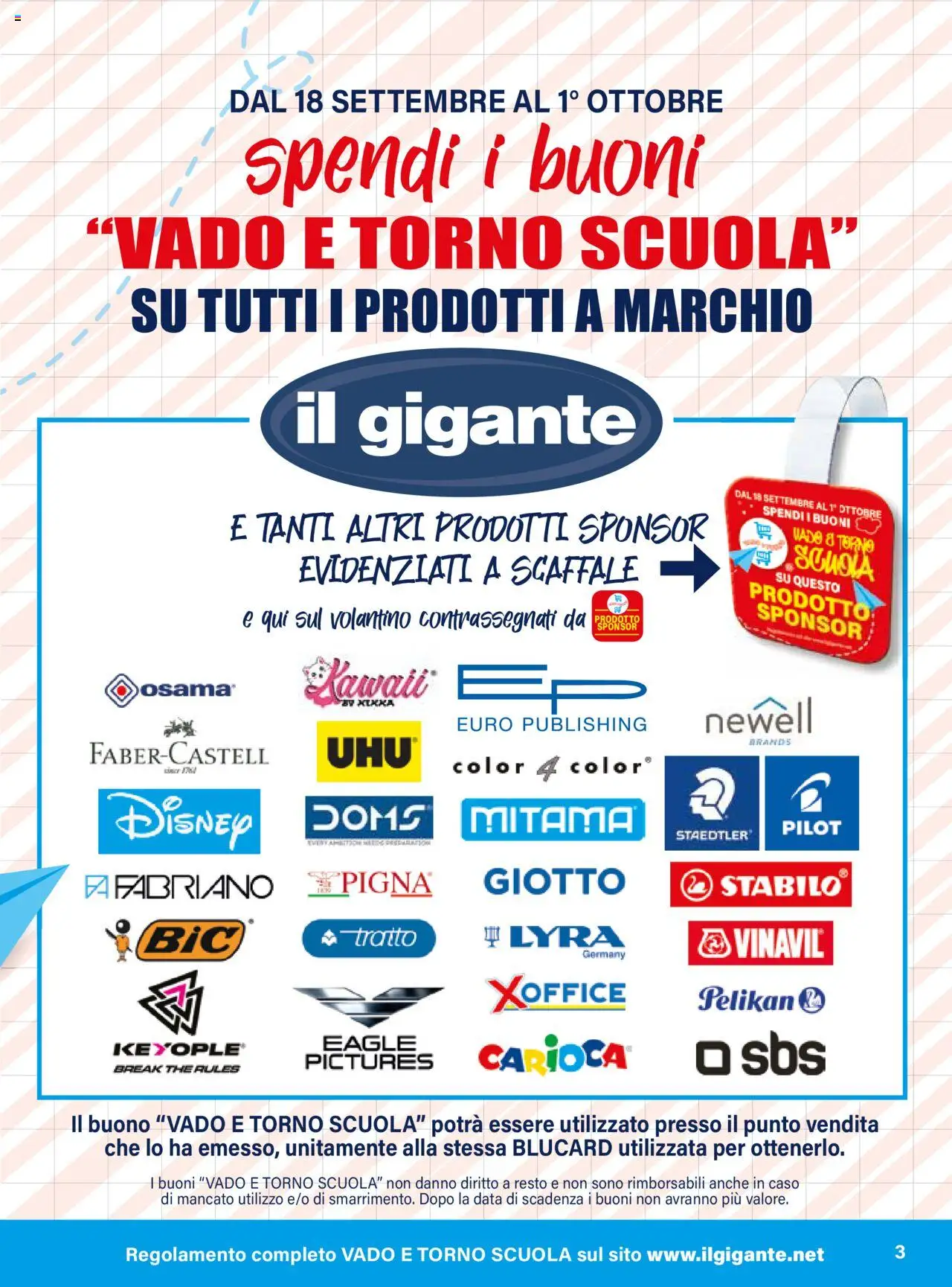 Volantino Il Gigante del 18.08.2025 | Pagina: 3 | Prodotti: Data, The, Scaffale