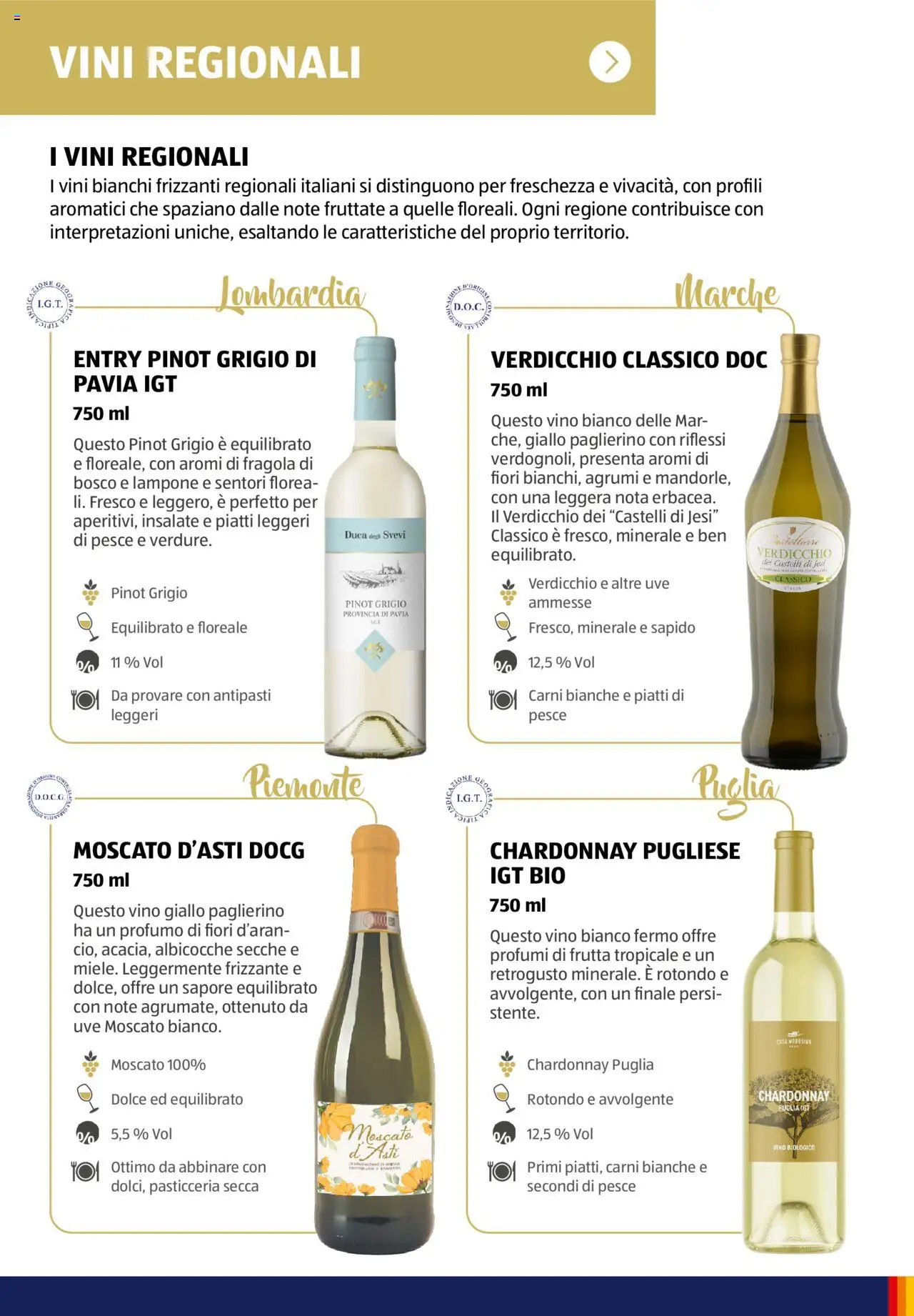 Volantino Aldi del 05.11.2024 | Pagina: 33 | Prodotti: Pesce, Vino, Vino bianco, Profumo